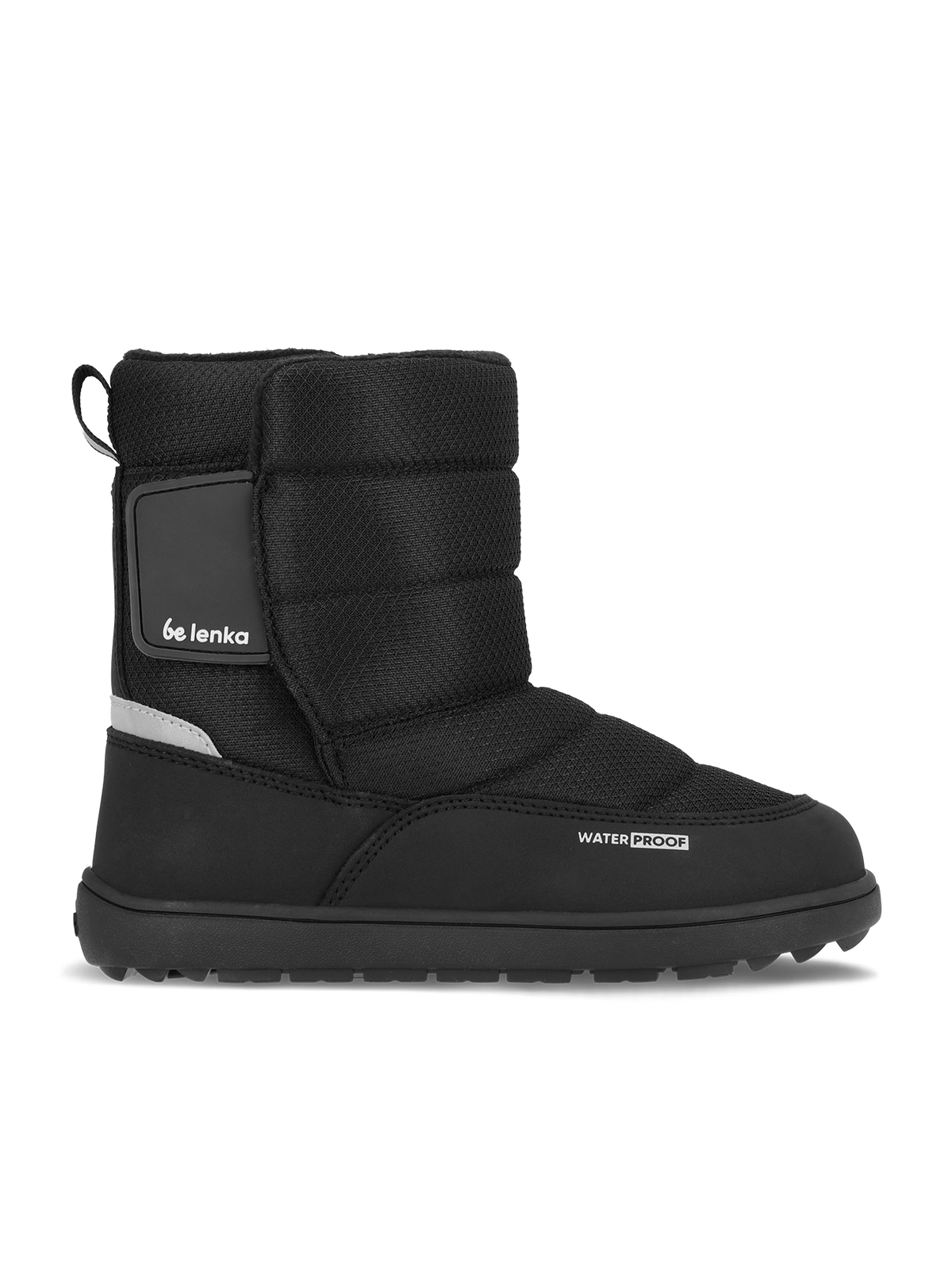 Kids barefoot snow boots Be Lenka Ailo Junior - All Black