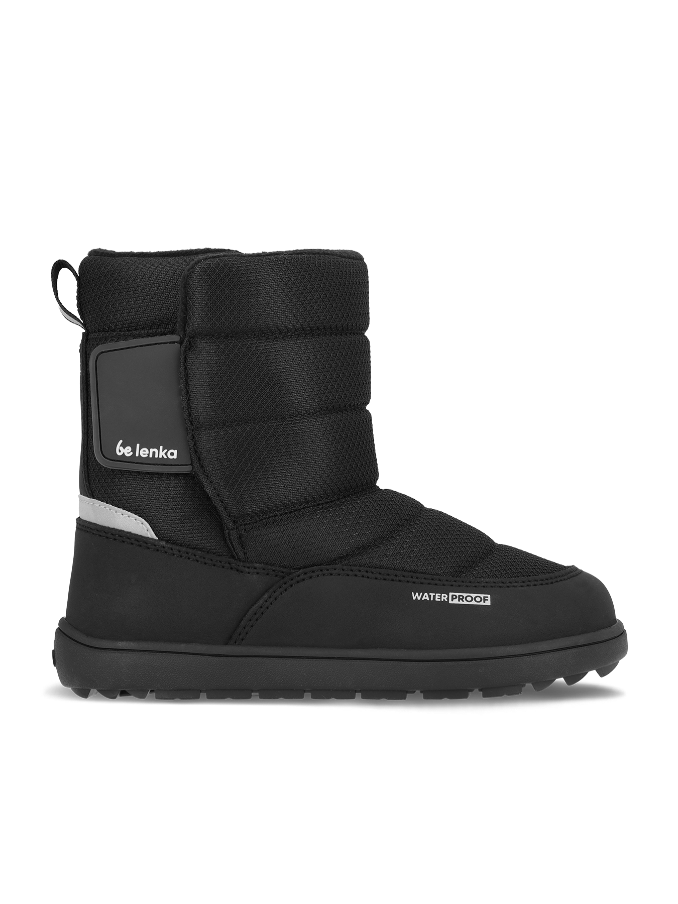 Bottes de neige pieds nus pour enfants Be Lenka Ailo Kids - Tout noir
