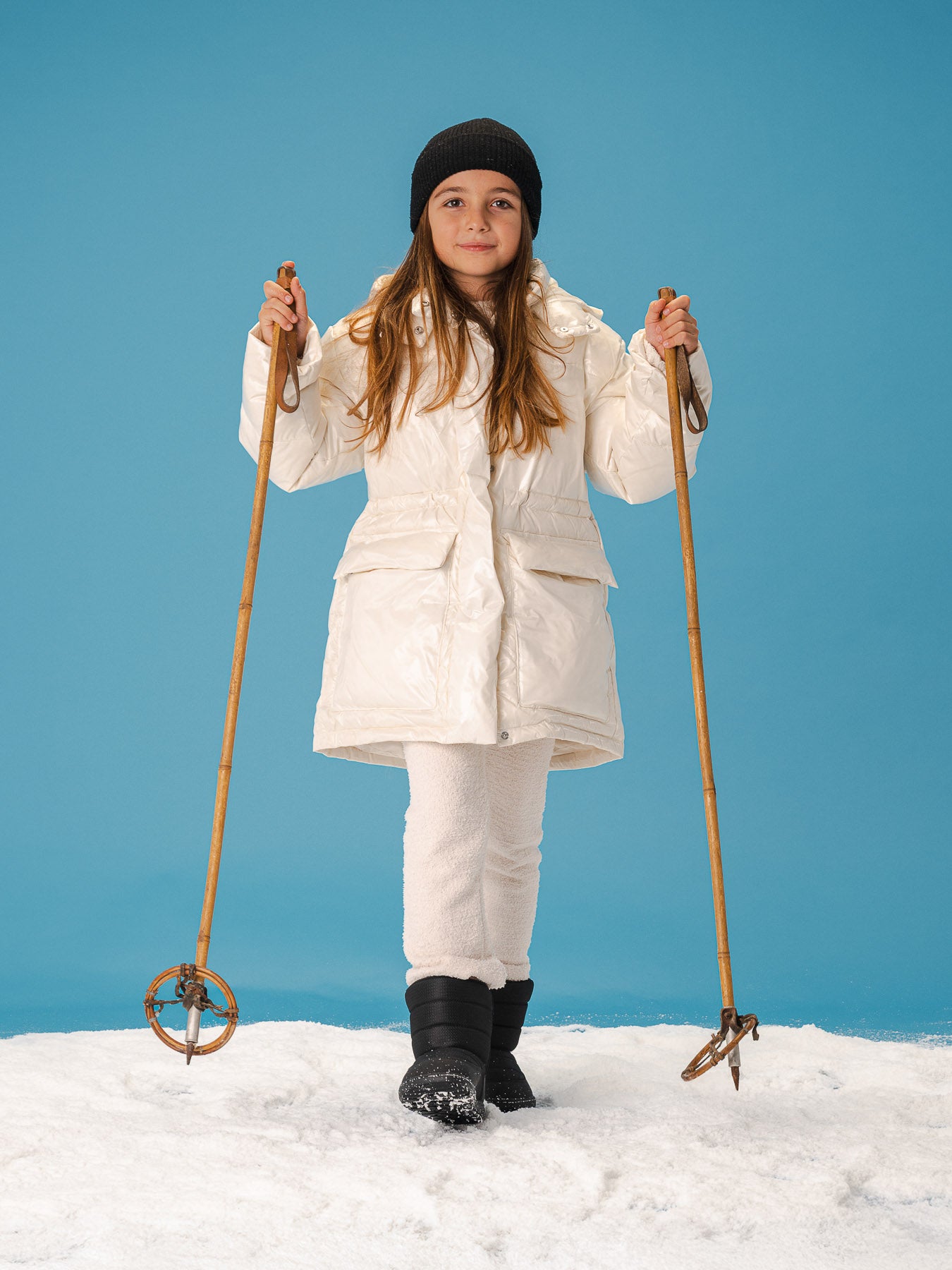 Kids barefoot snow boots Be Lenka Ailo Kids - All Black
