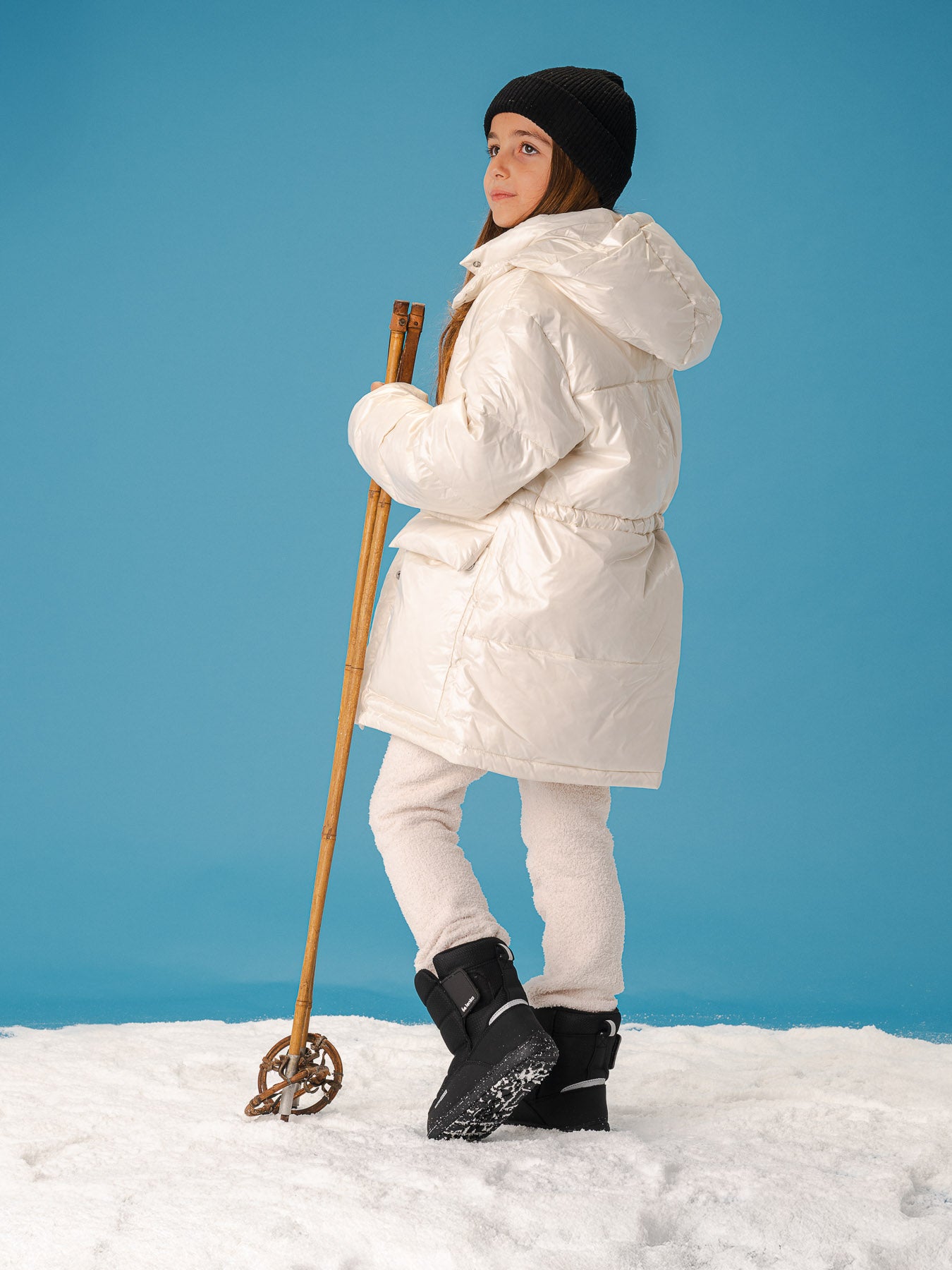 Kids barefoot snow boots Be Lenka Ailo Kids - All Black