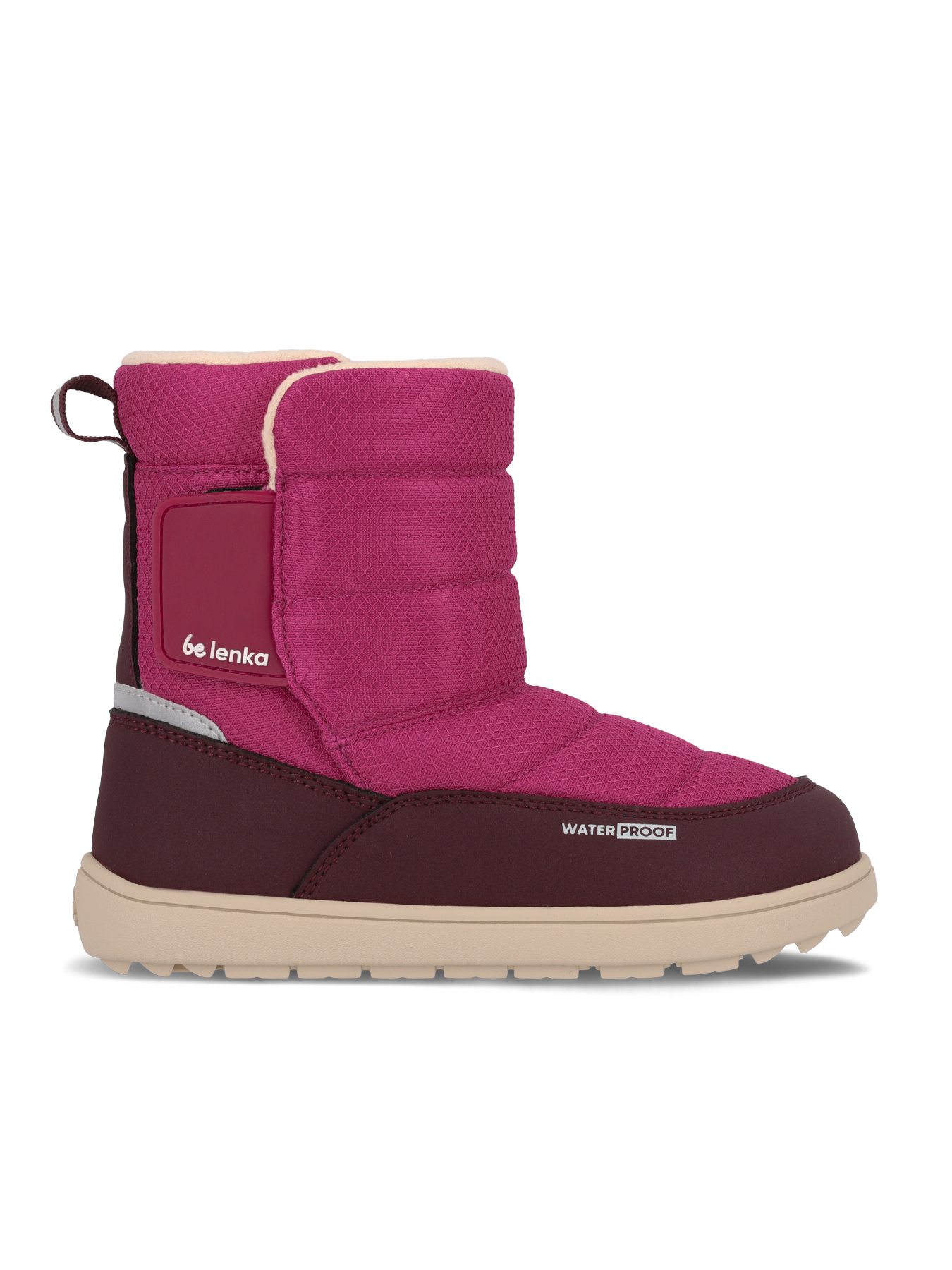 Bottes de neige pieds nus pour enfants Be Lenka Ailo Kids - Berry