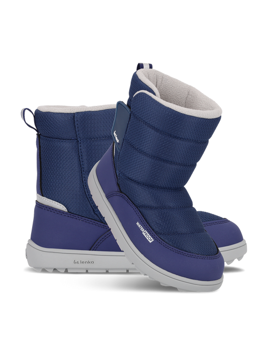 Kid's barefoot snow boots Be Lenka Ailo Kids - Dark Blue
