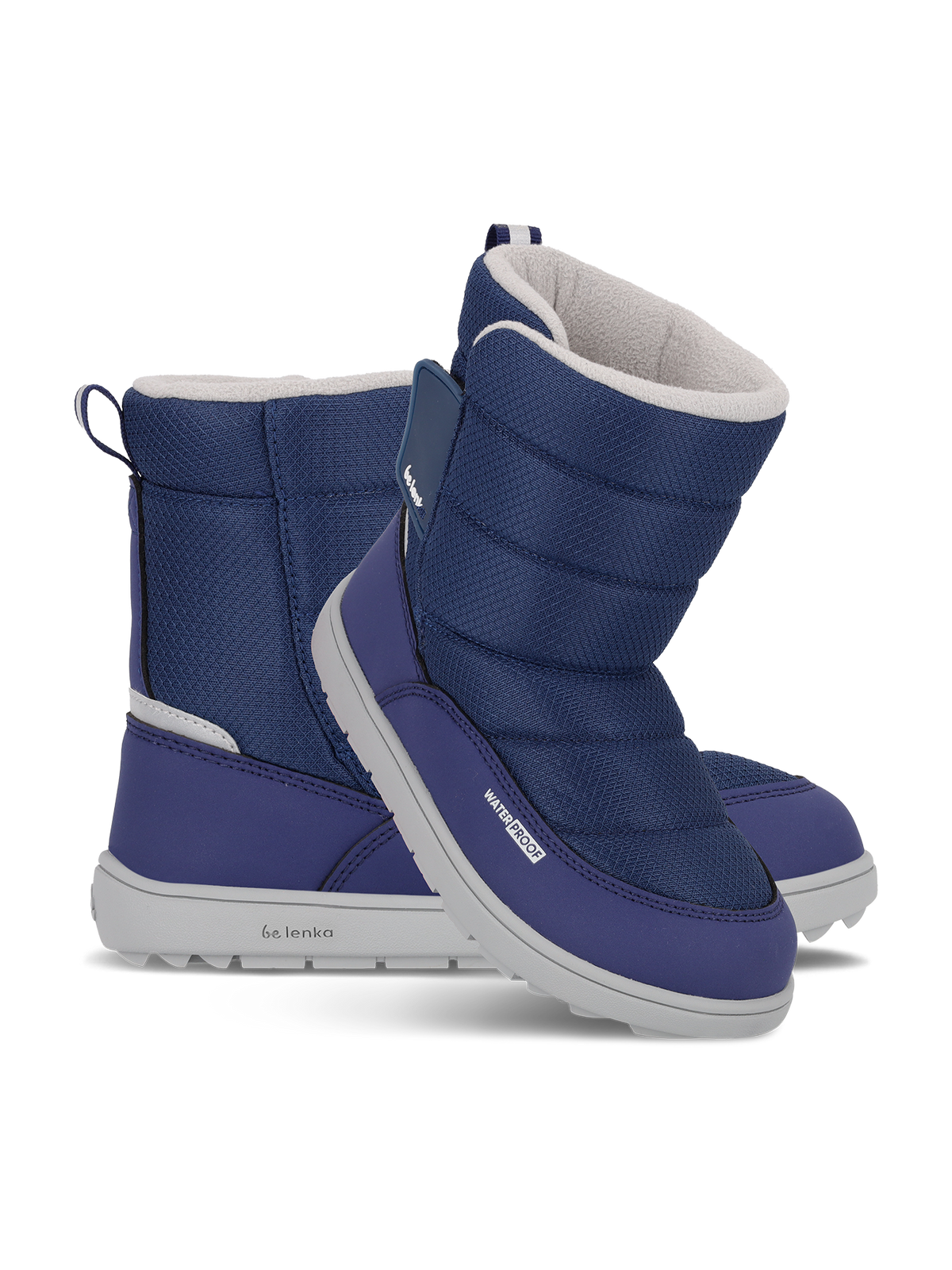 Kids barefoot snow boots Be Lenka Ailo Junior - Dark Blue