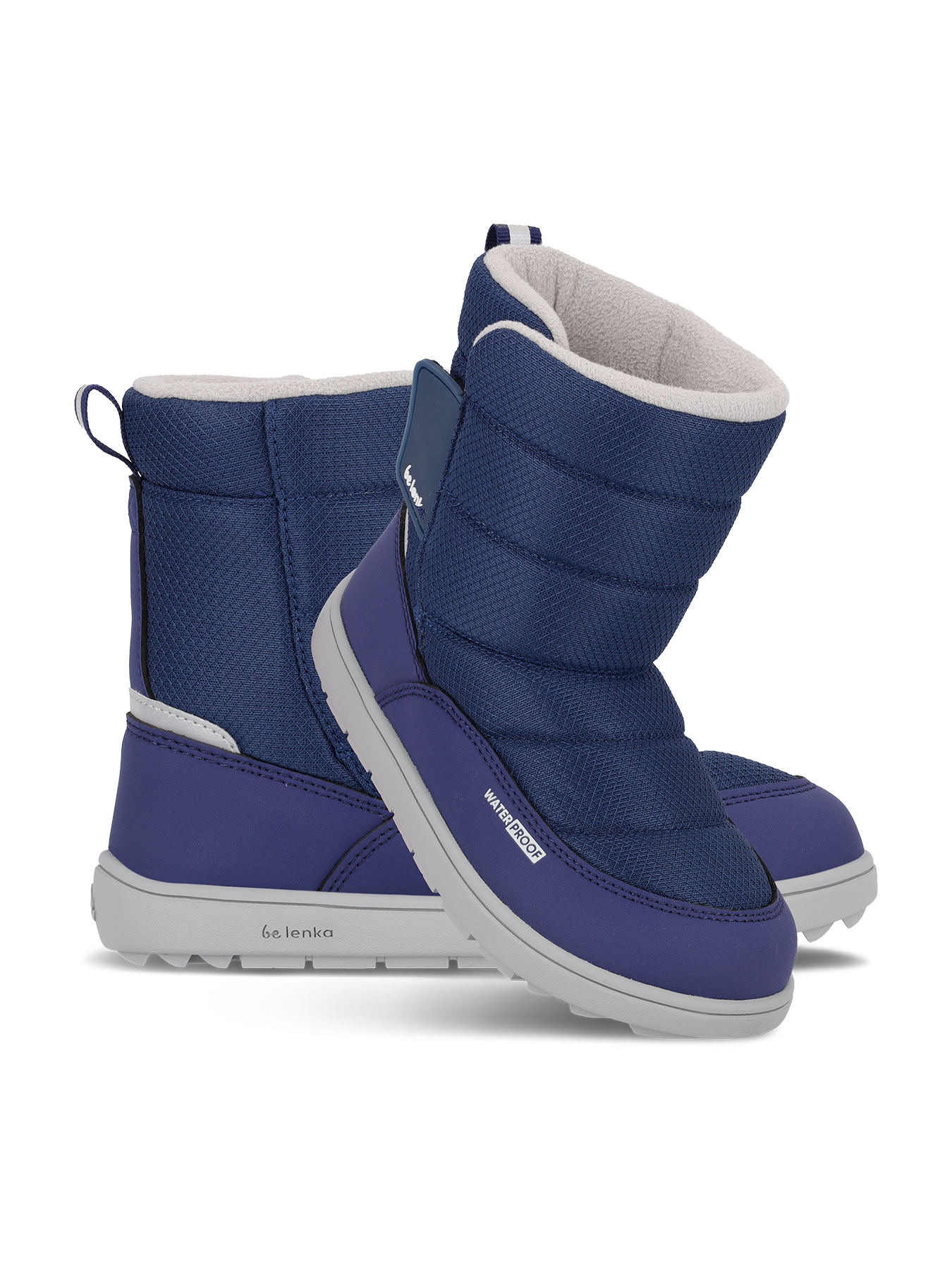 Bottes de neige pieds nus pour enfant Be Lenka Ailo Junior - Bleu foncé
