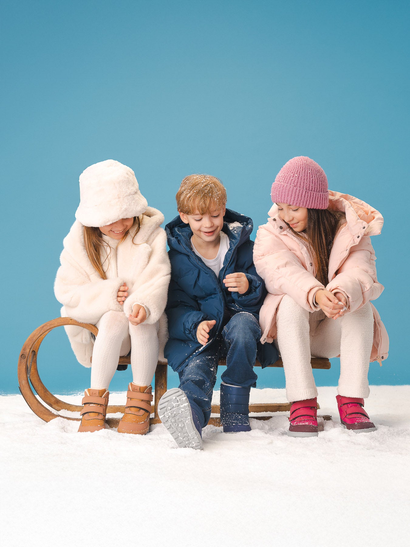 Kids barefoot snow boots Be Lenka Ailo Kids - Dark Blue
