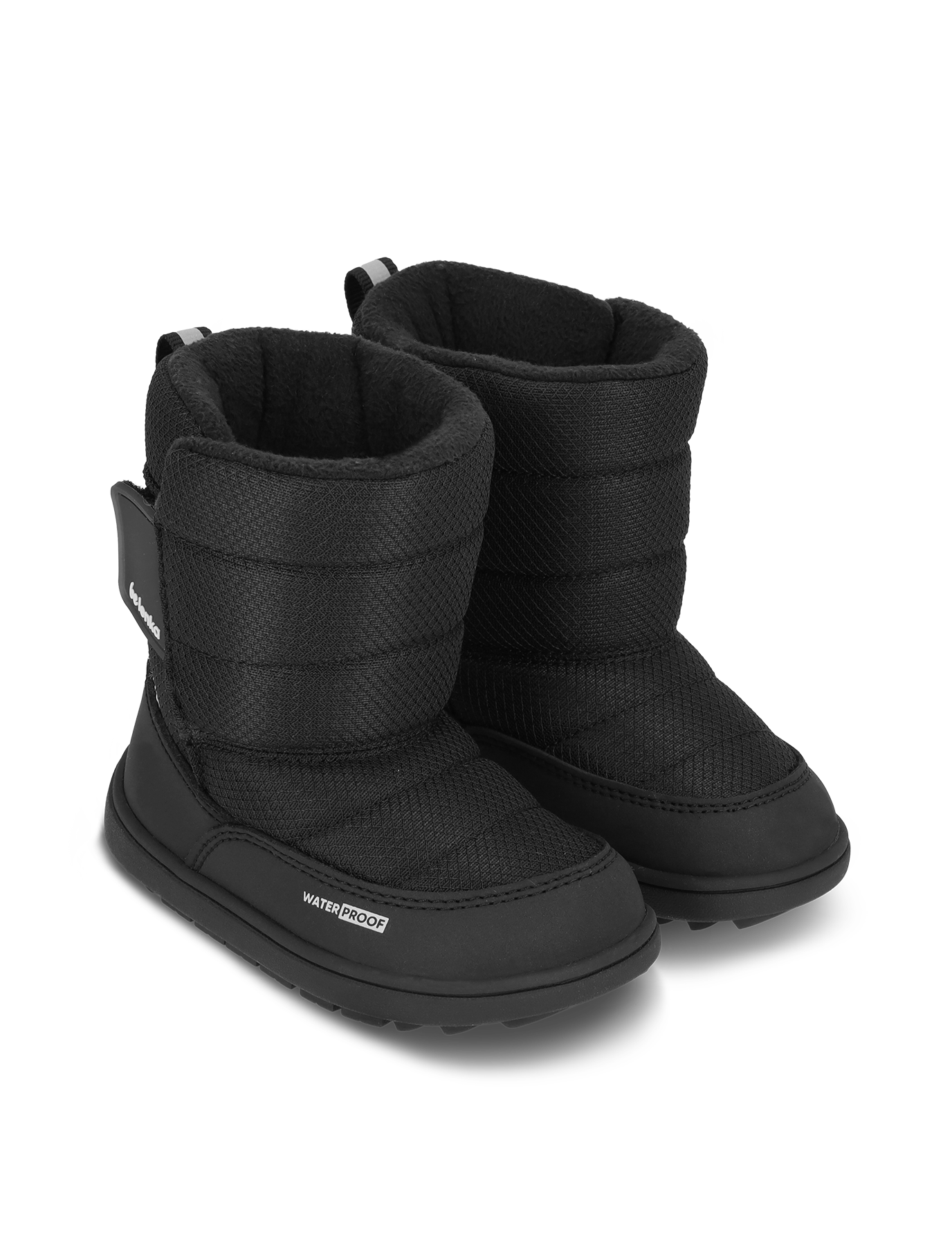Kids barefoot snow boots Be Lenka Ailo Preschool - All Black