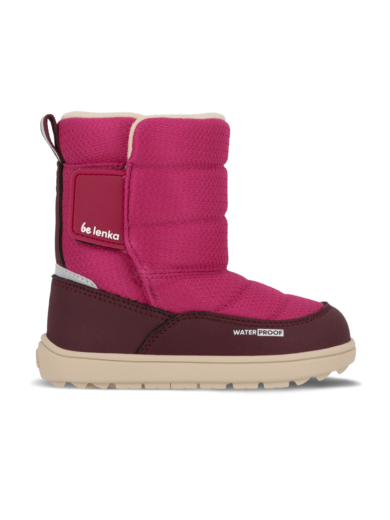 Kids barefoot snow boots Be Lenka Ailo Preschool - Berry