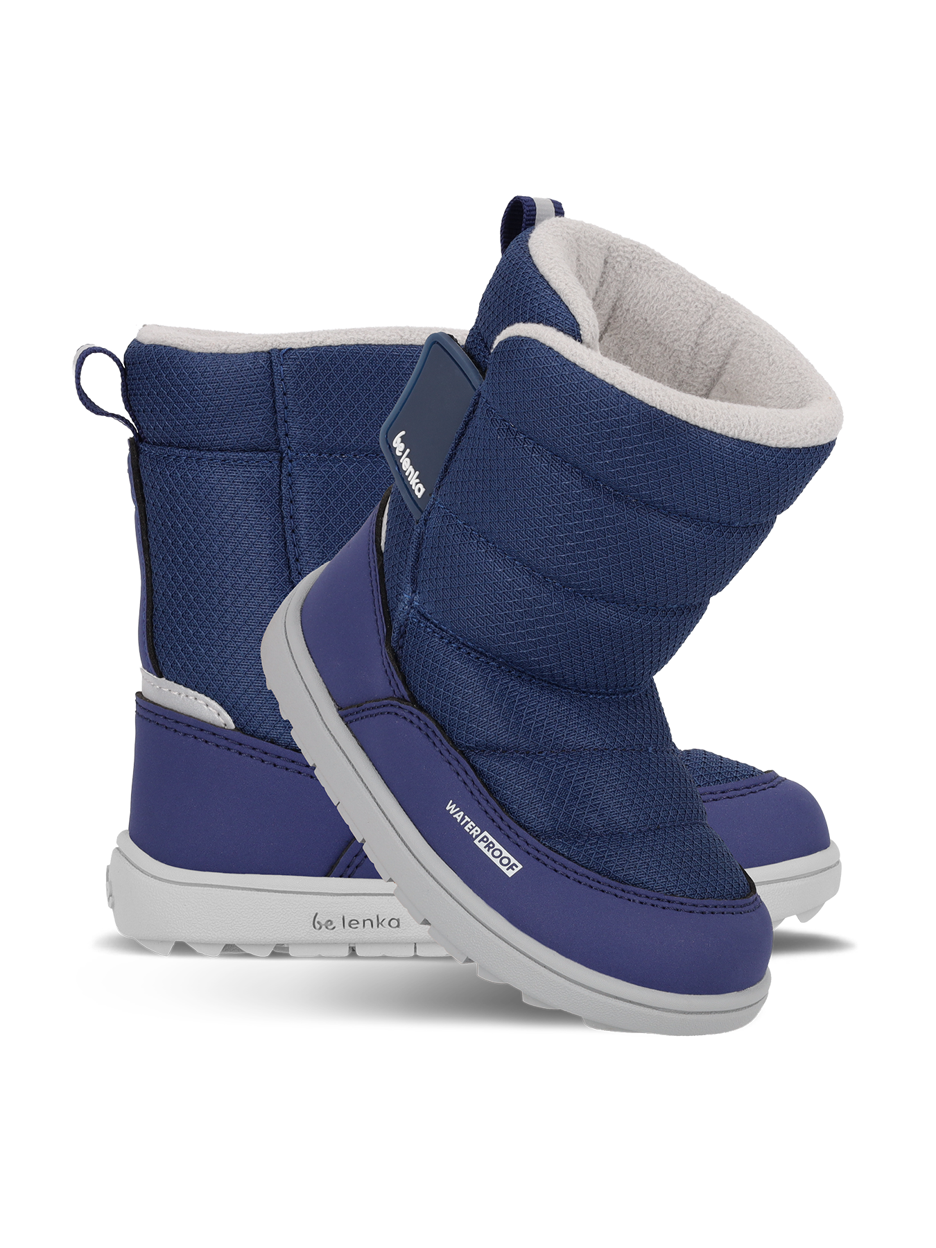 Bottes de neige pieds nus pour enfant Be Lenka Ailo Preschool - Bleu foncé