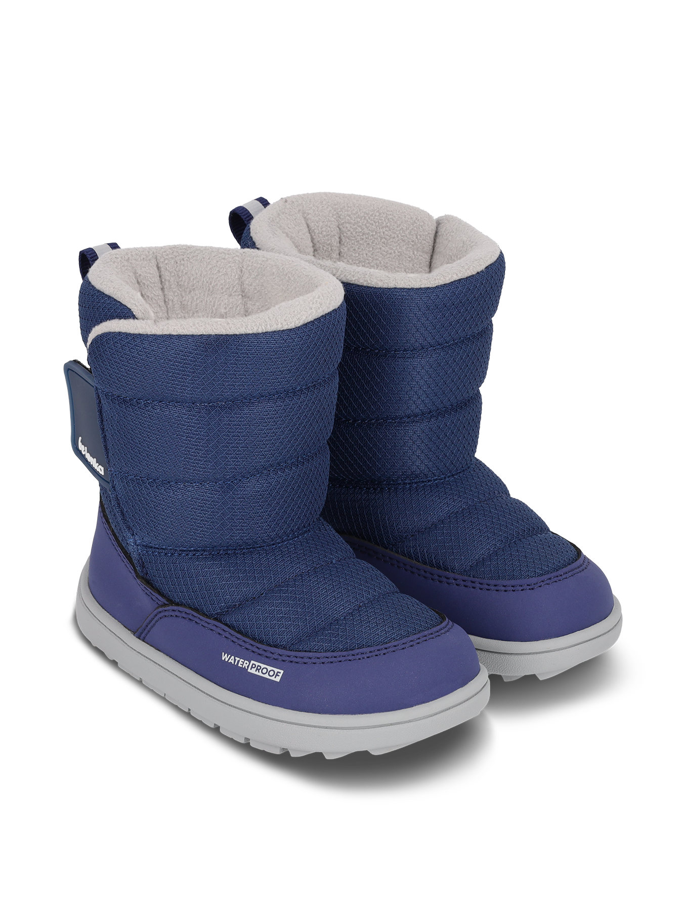 Bottes de neige pieds nus pour enfant Be Lenka Ailo Preschool - Bleu foncé