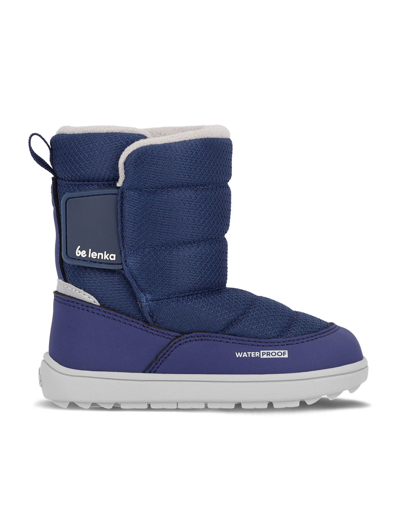 Bottes de neige pieds nus pour enfant Be Lenka Ailo Preschool - Bleu foncé