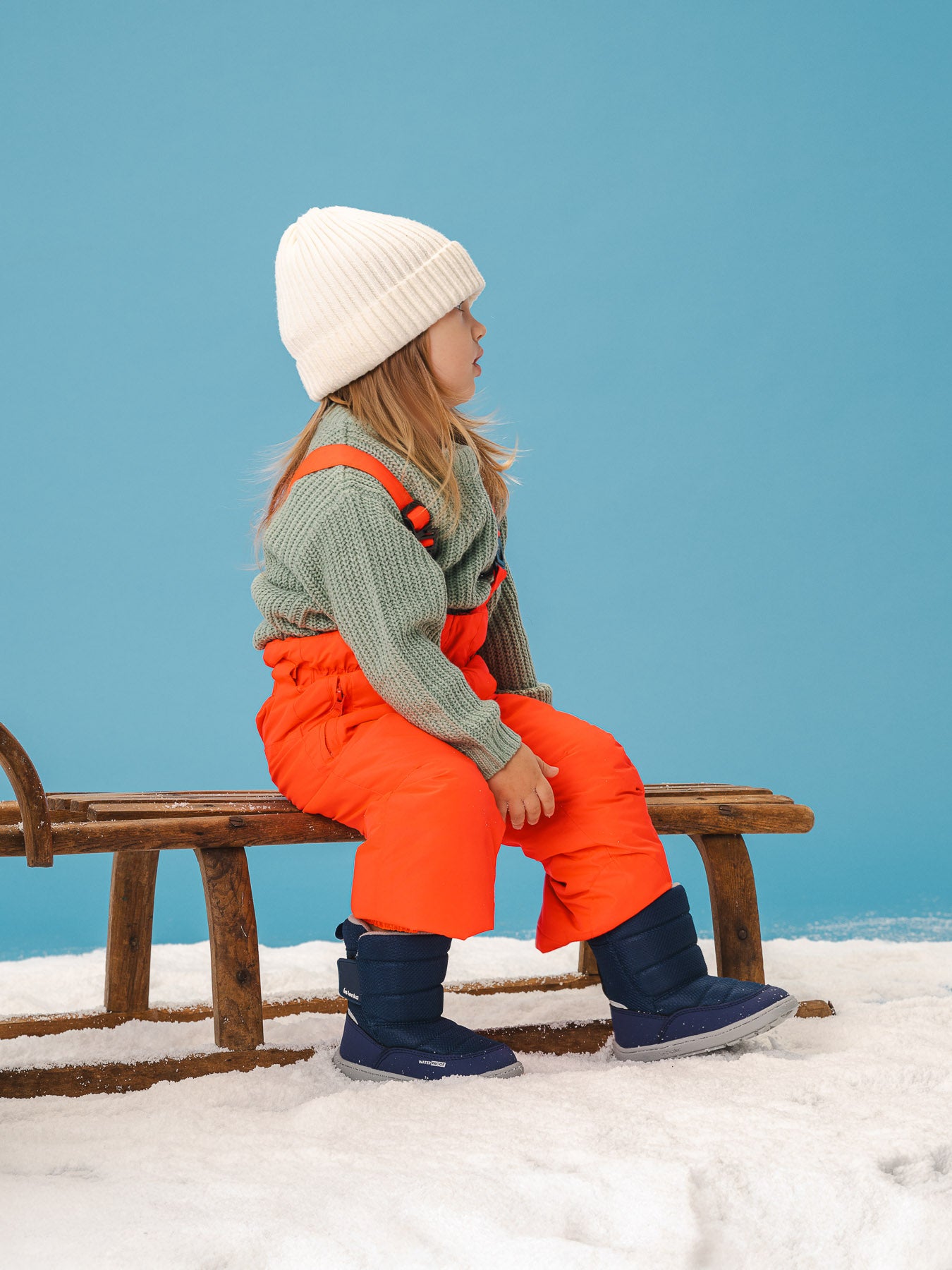 Kid's barefoot snow boots Be Lenka Ailo Preschool - Dark Blue