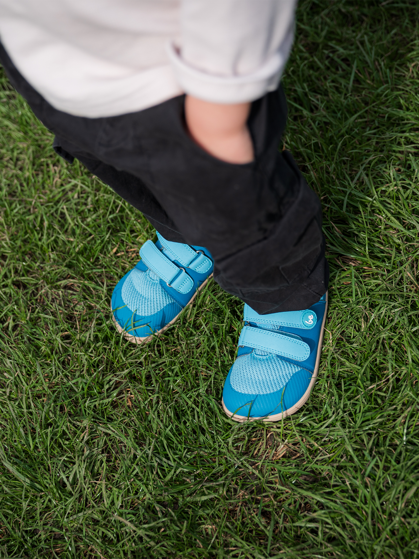 Baskets pieds nus pour enfants Be Lenka Bounty Junior - Aqua