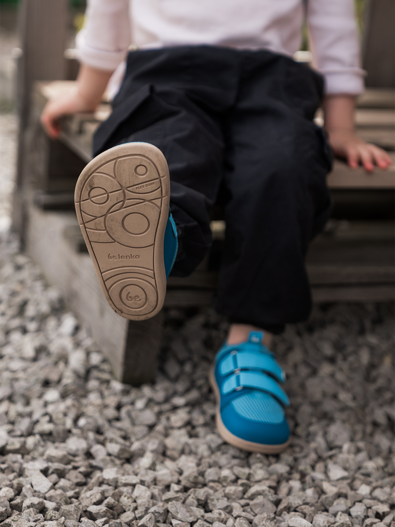 Baskets pieds nus pour enfants Be Lenka Bounty Junior - Aqua