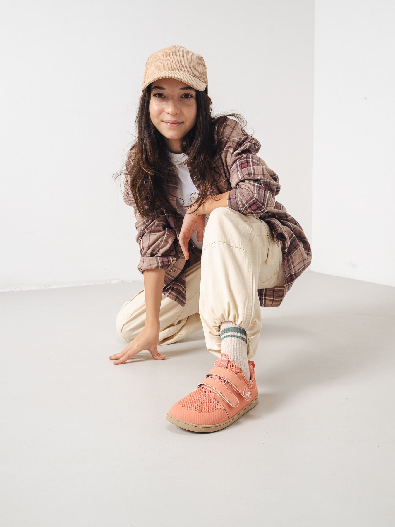 Kids barefoot sneakers Be Lenka Bounty Junior - Coral Pink