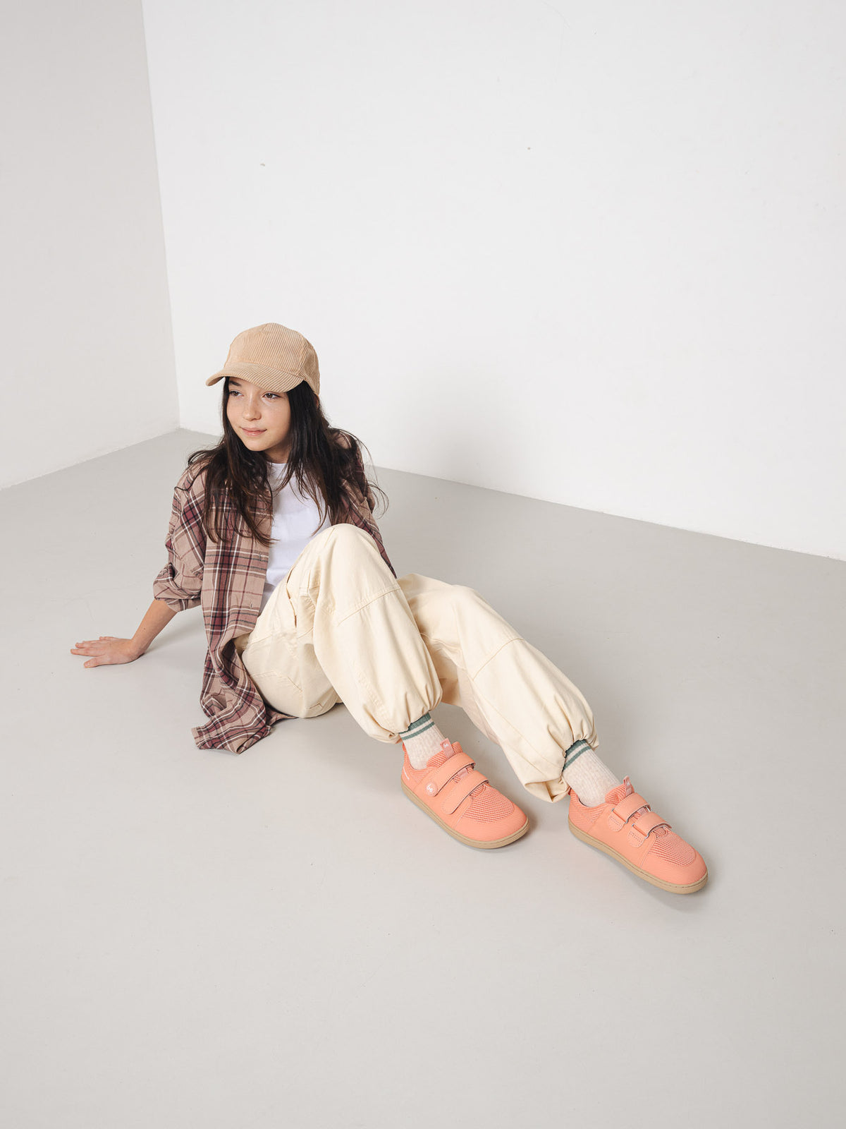Kids barefoot sneakers Be Lenka Bounty Junior - Coral Pink
