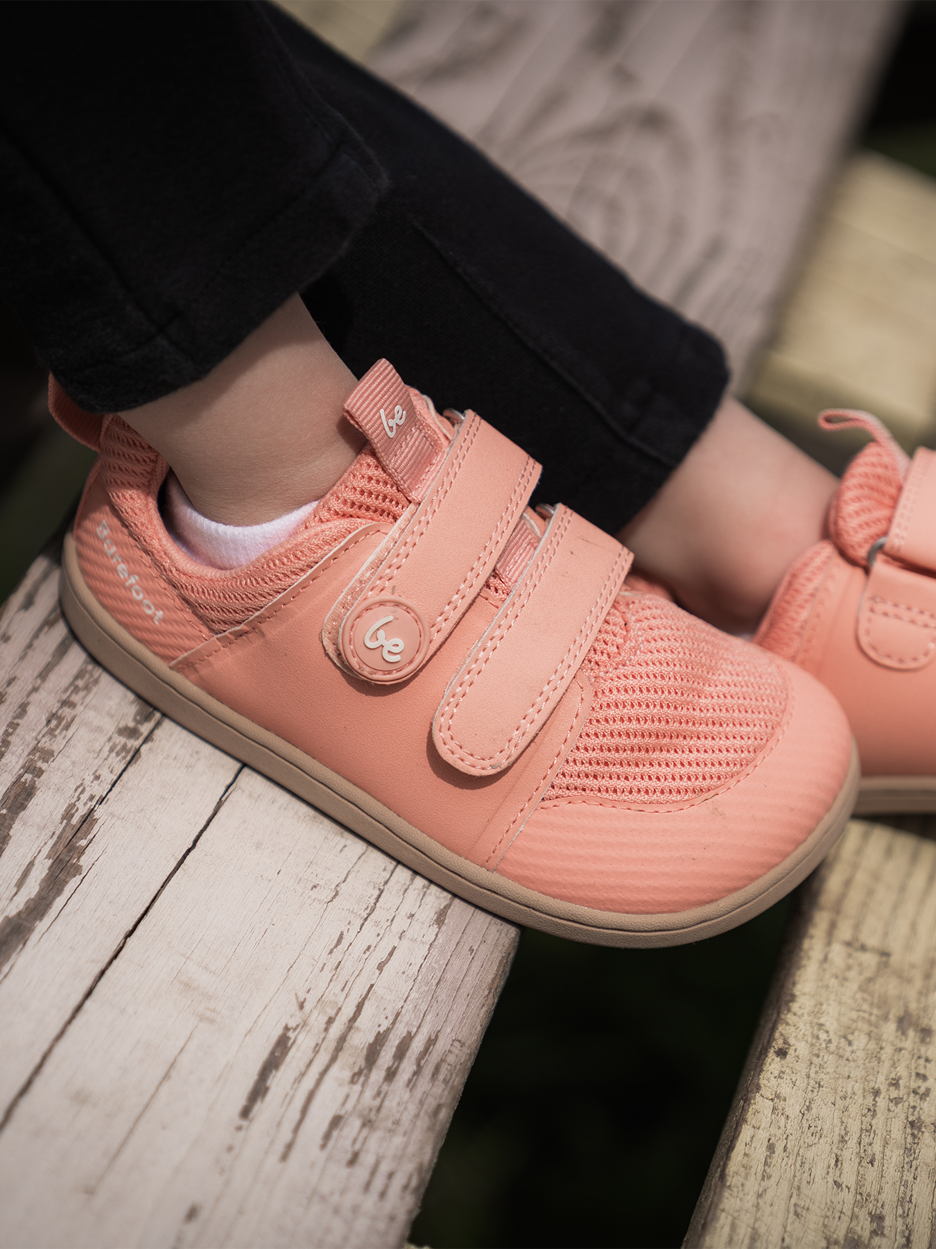Kids barefoot sneakers Be Lenka Bounty Kids - Coral Pink
