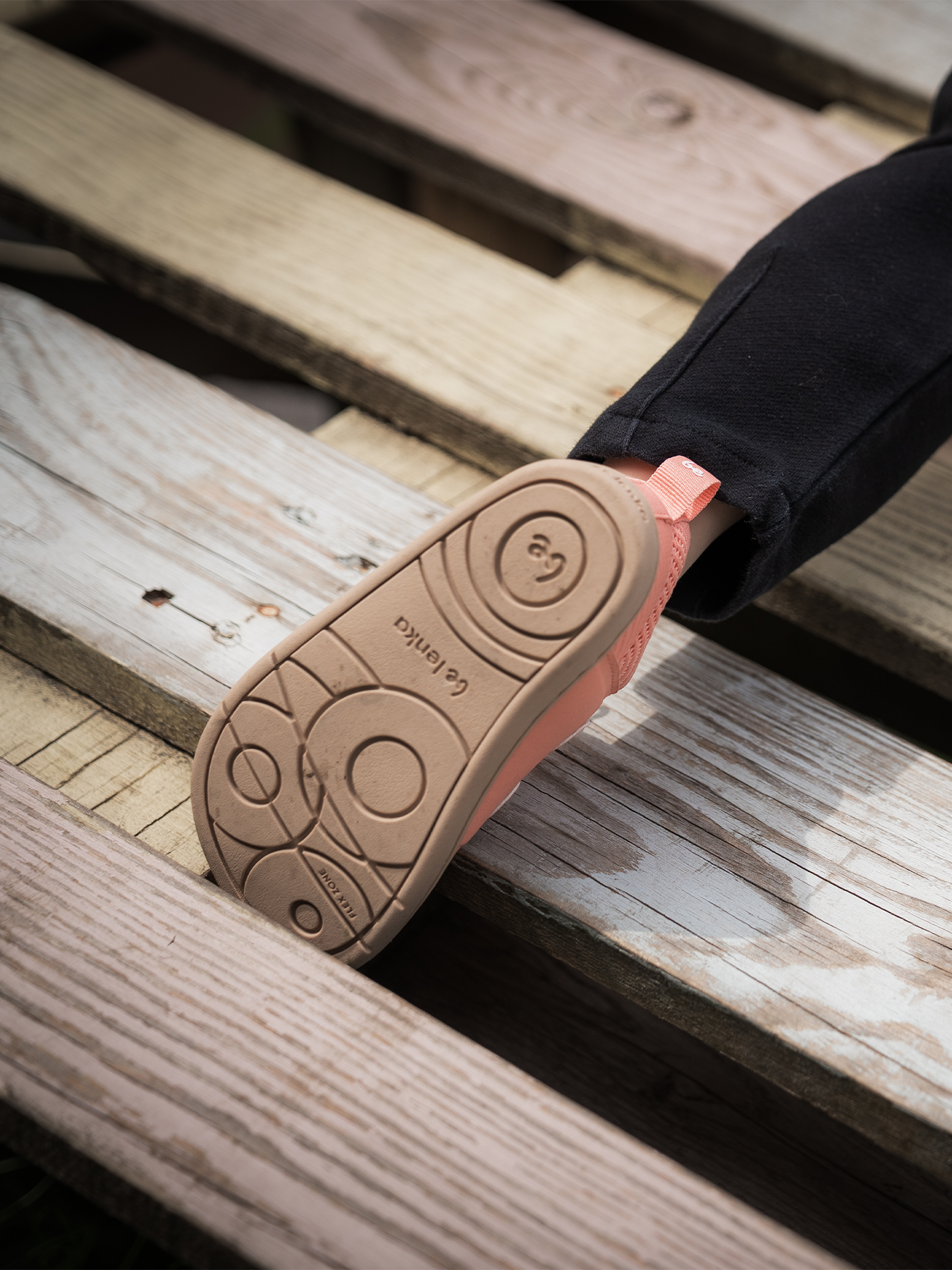 Barfuß-Sneaker für Kinder Be Lenka Bounty Junior - Coral Pink