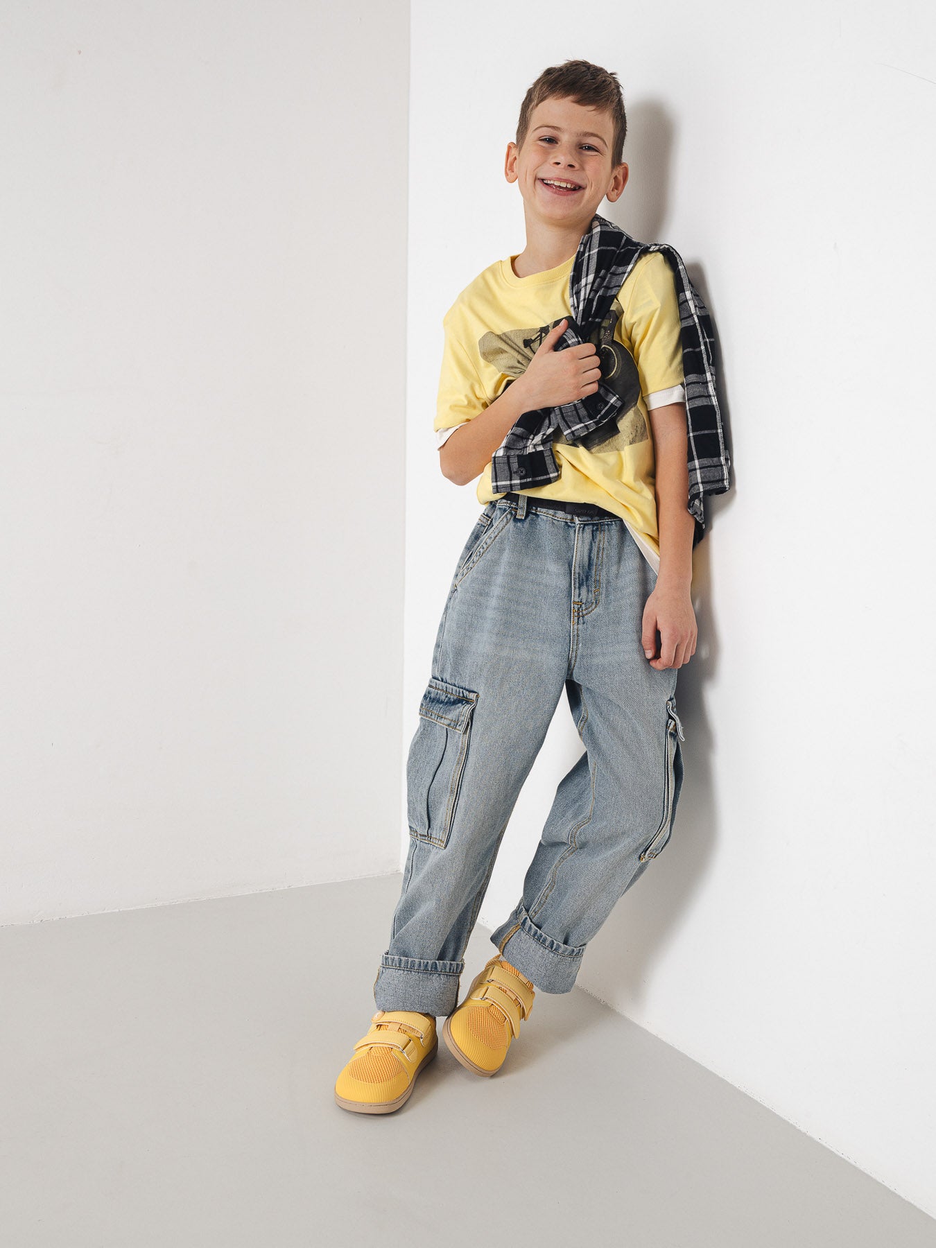 Kids barefoot sneakers Be Lenka Bounty Junior - Yellow