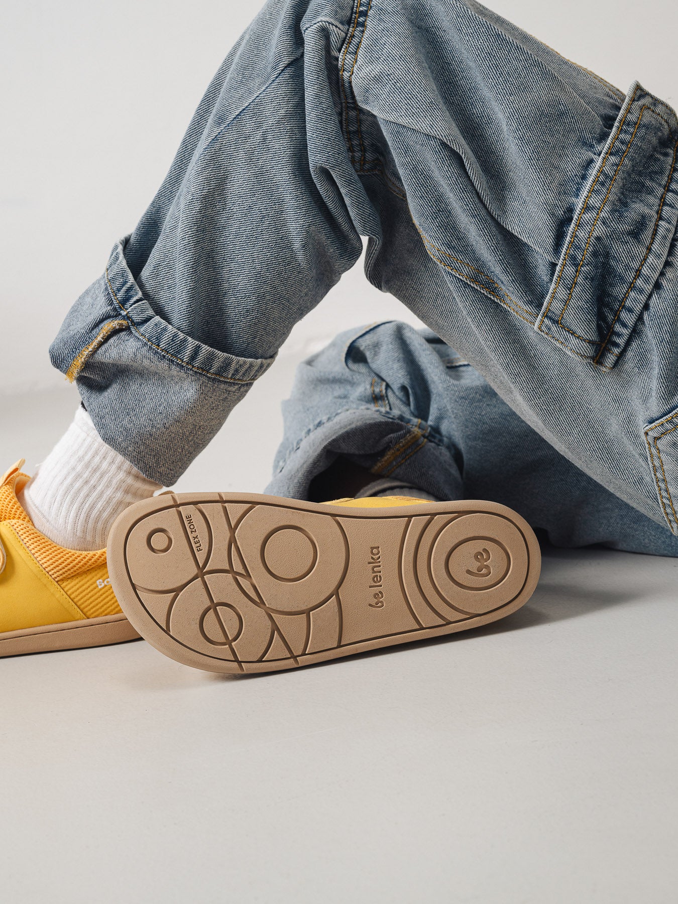 Kids barefoot sneakers Be Lenka Bounty Junior - Yellow