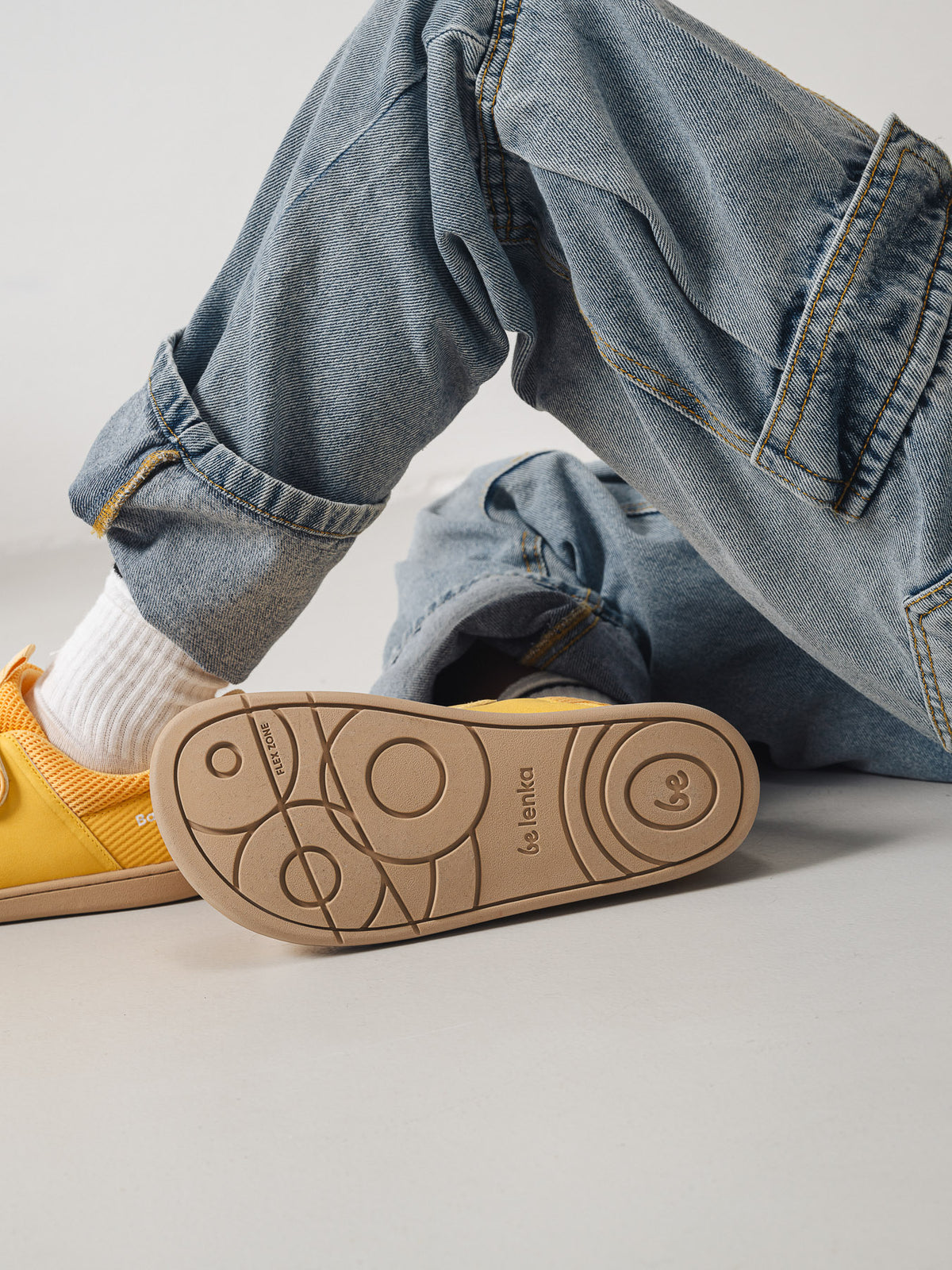 Kids barefoot sneakers Be Lenka Bounty Junior - Yellow