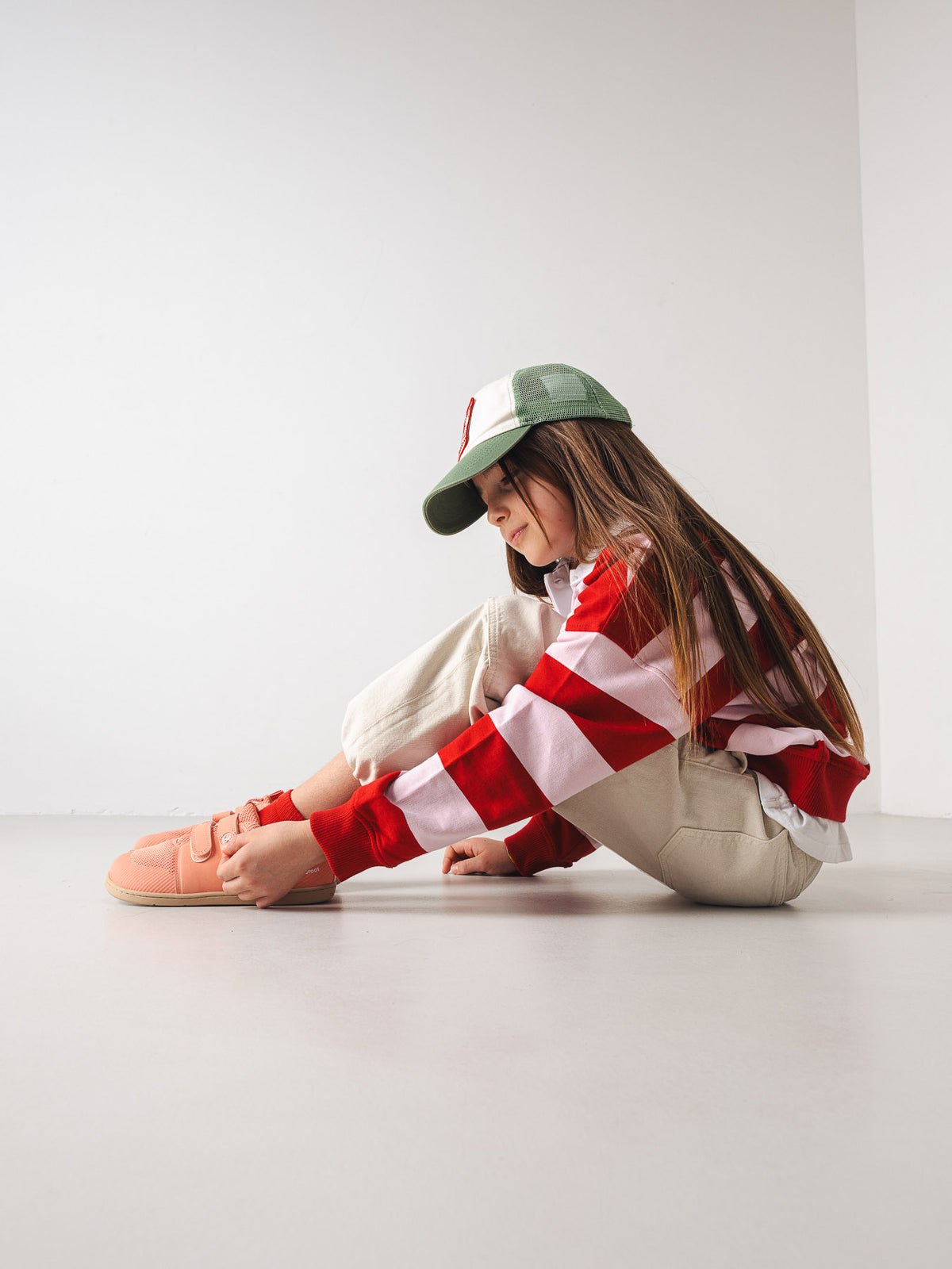 Kids barefoot sneakers Be Lenka Bounty Kids - Coral Pink