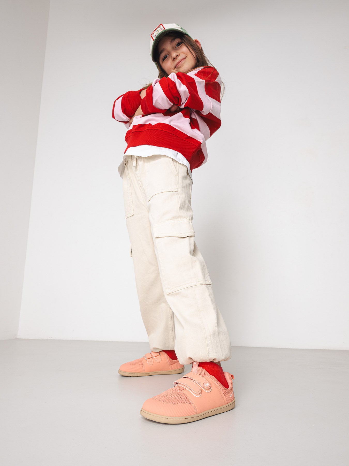 Kids barefoot sneakers Be Lenka Bounty Kids - Coral Pink