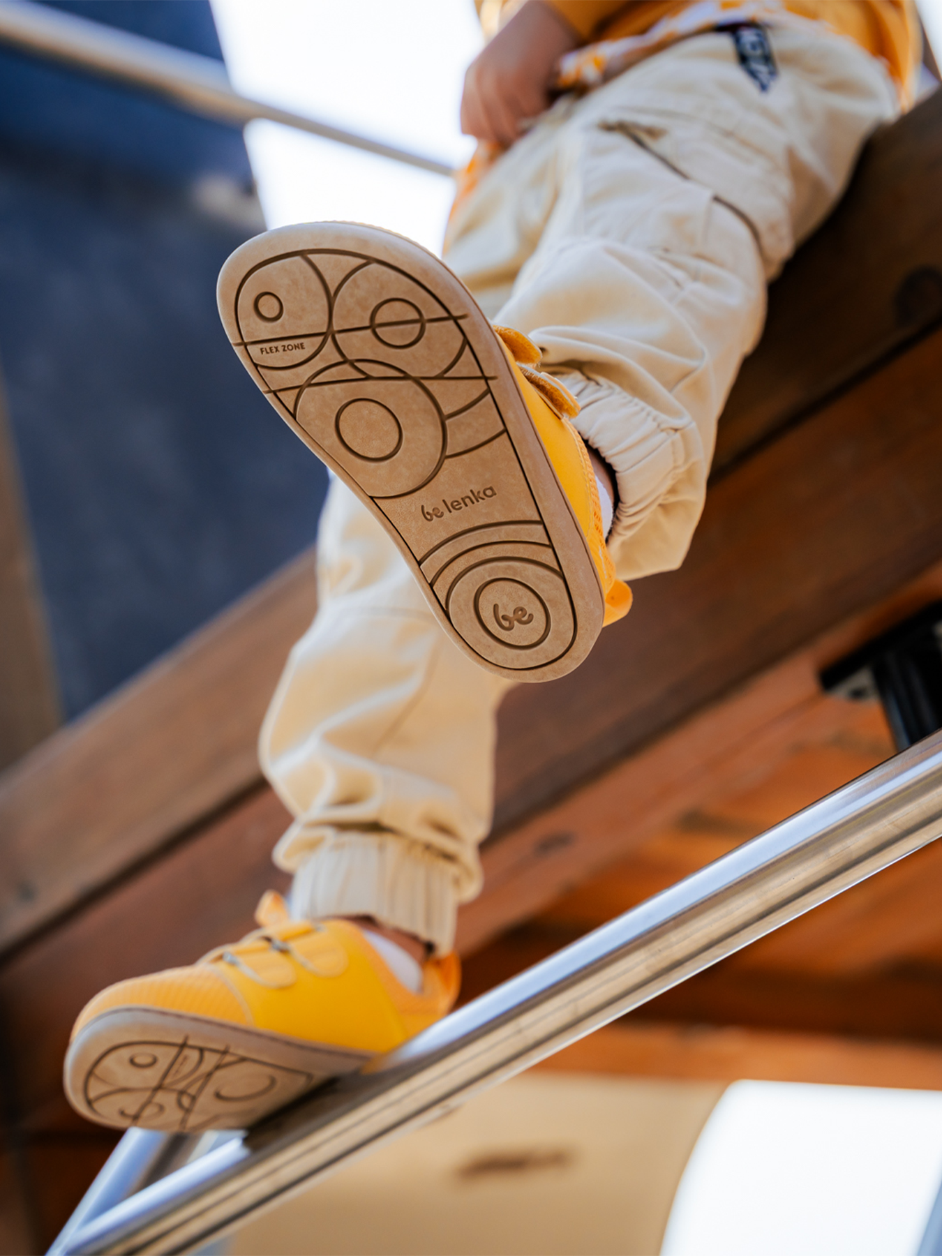 Baskets pieds nus pour enfants Be Lenka Bounty Kids - Jaune