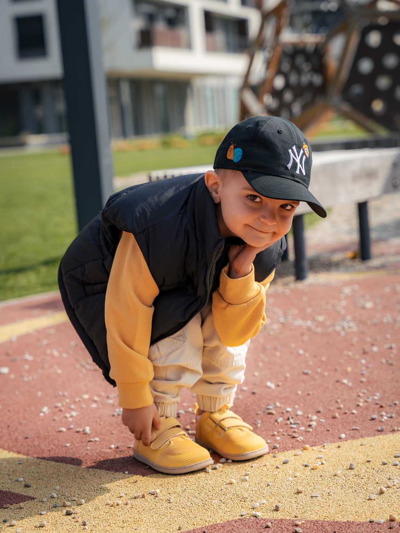 Baskets pieds nus pour enfants Be Lenka Bounty Kids - Jaune
