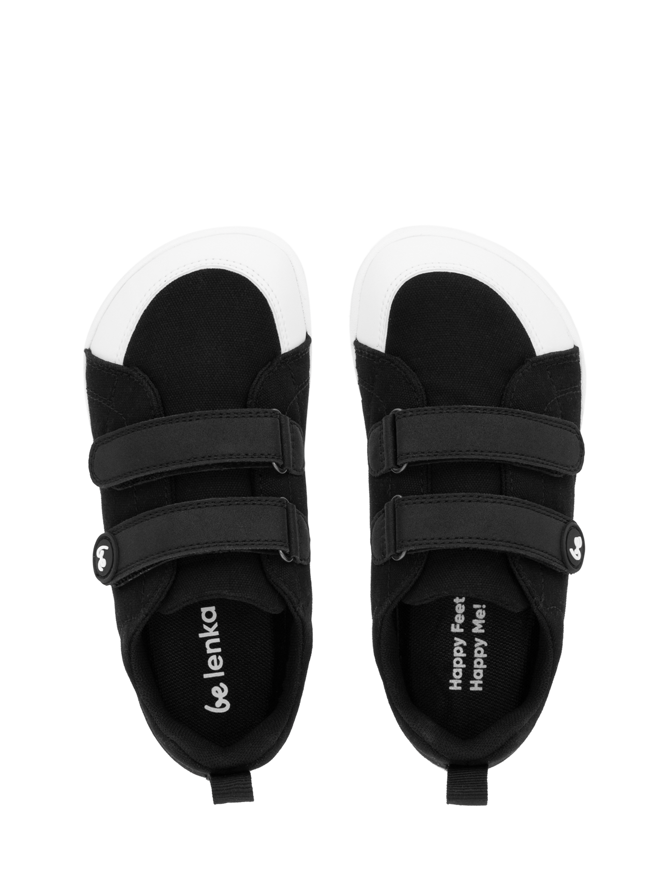 Kids barefoot sneakers Be Lenka Canvi Preschool - Black & White