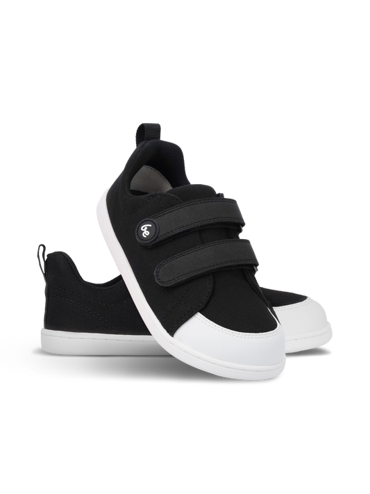 Kids barefoot sneakers Be Lenka Canvi Preschool - Black & White