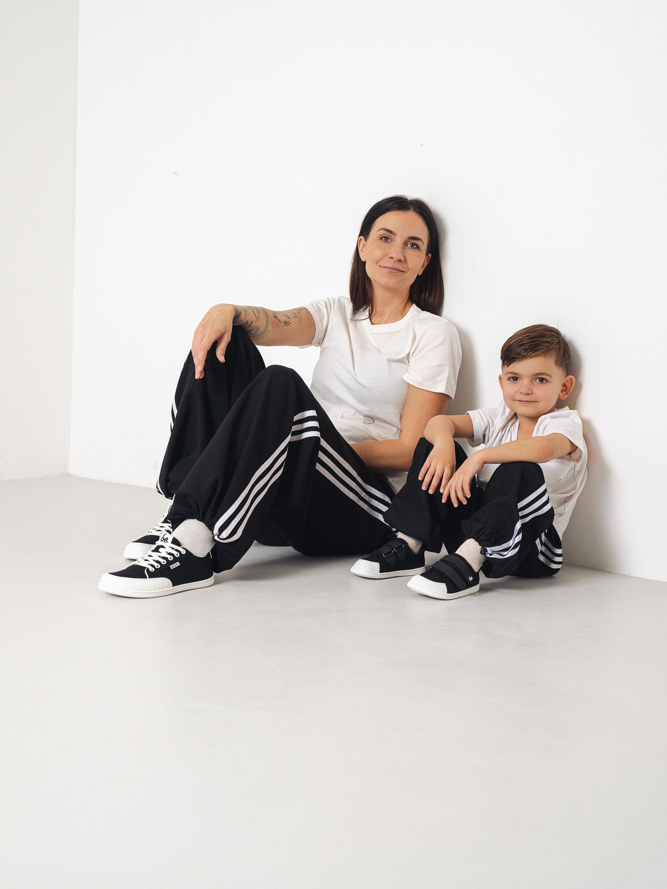 Kids barefoot sneakers Be Lenka Canvi Preschool - Black & White