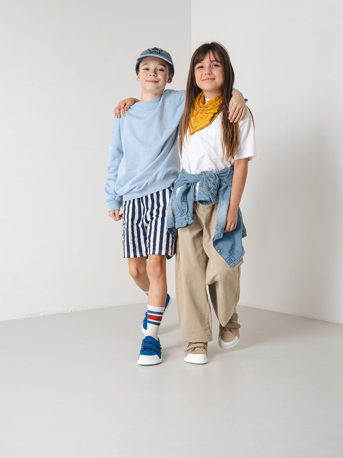 Kids barefoot sneakers Be Lenka Canvi Kids - Blue