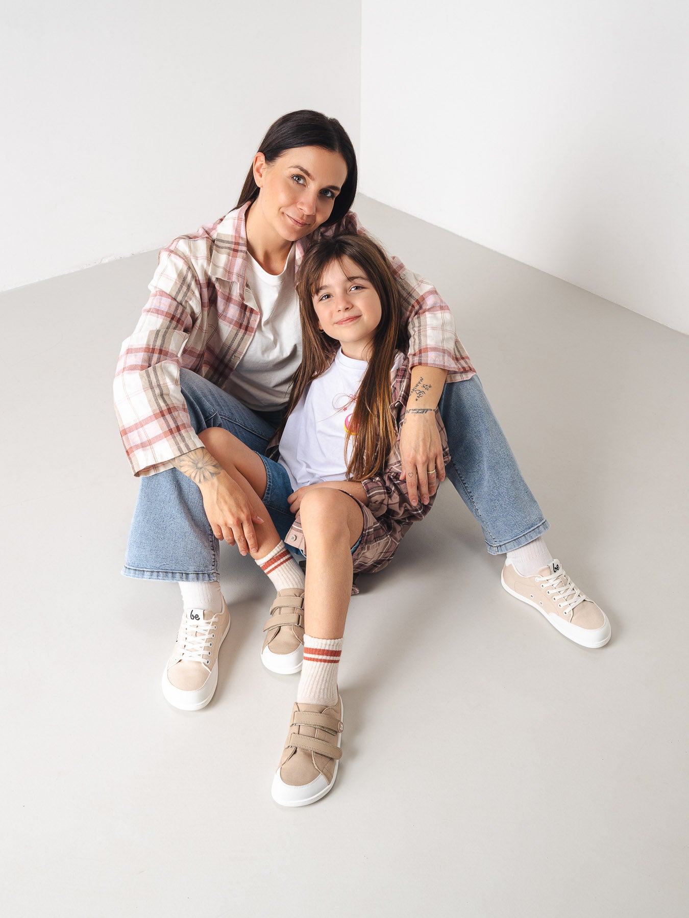 Kids barefoot sneakers Be Lenka Canvi Kids - Light Brown