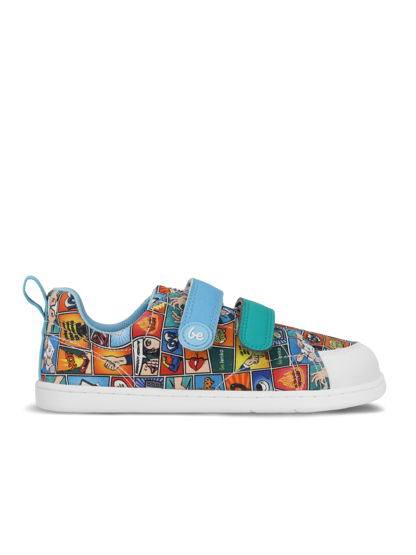 Kids barefoot sneakers Be Lenka Canvi Kids - Comics Color