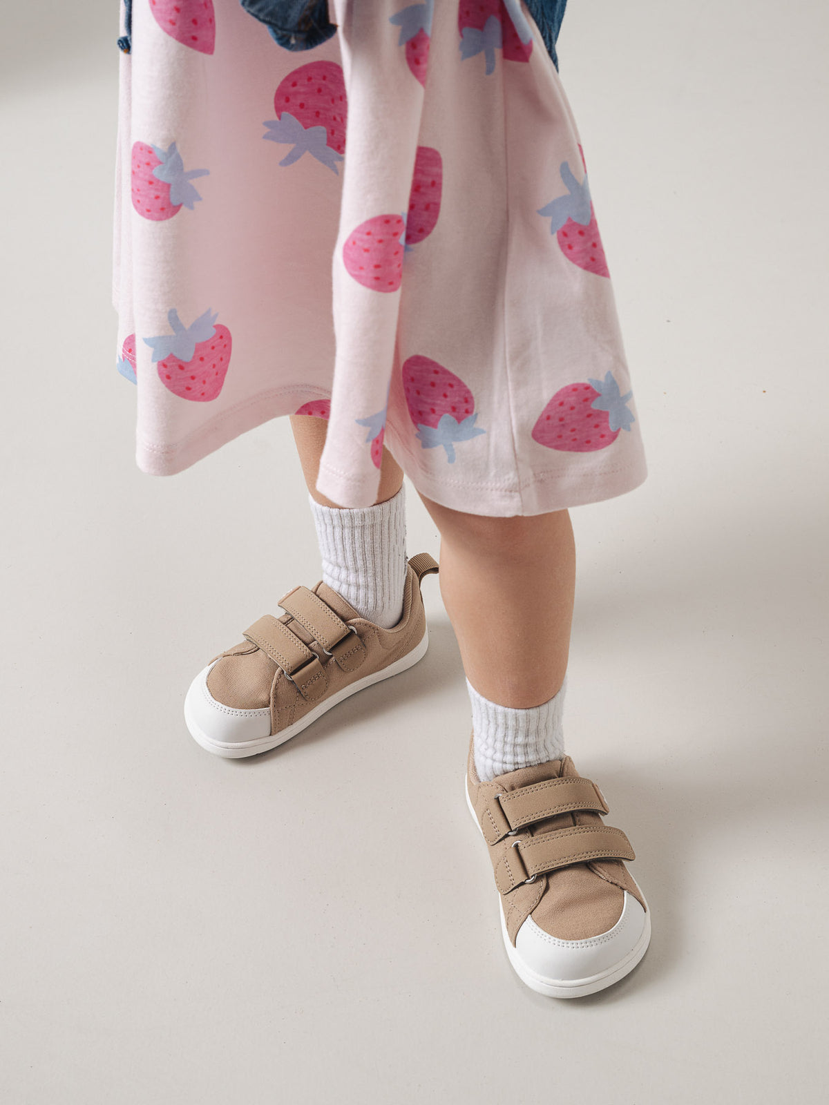 Kids barefoot sneakers Be Lenka Canvi Preschool - Light Brown