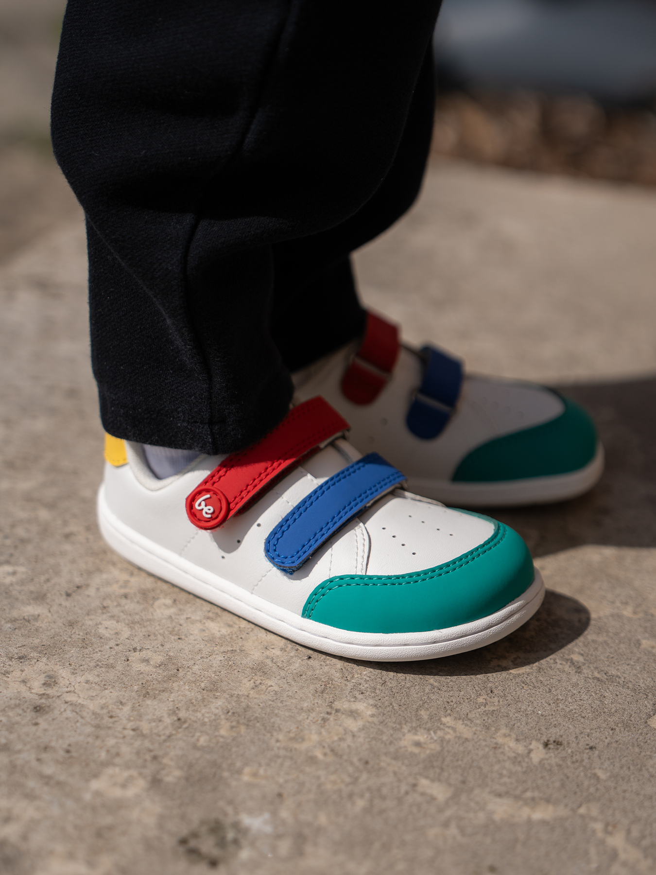Baskets pieds nus pour enfants Be Lenka Energise Kids - Blanc et multicolore