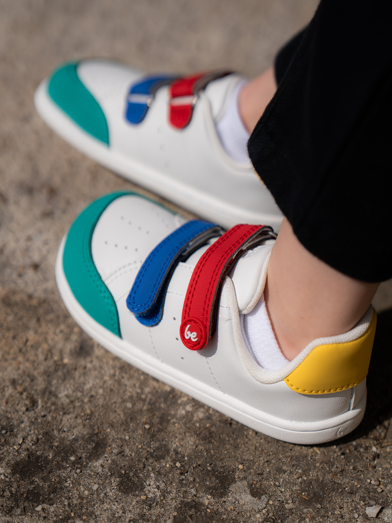 Baskets pieds nus pour enfants Be Lenka Energise Kids - Blanc et multicolore