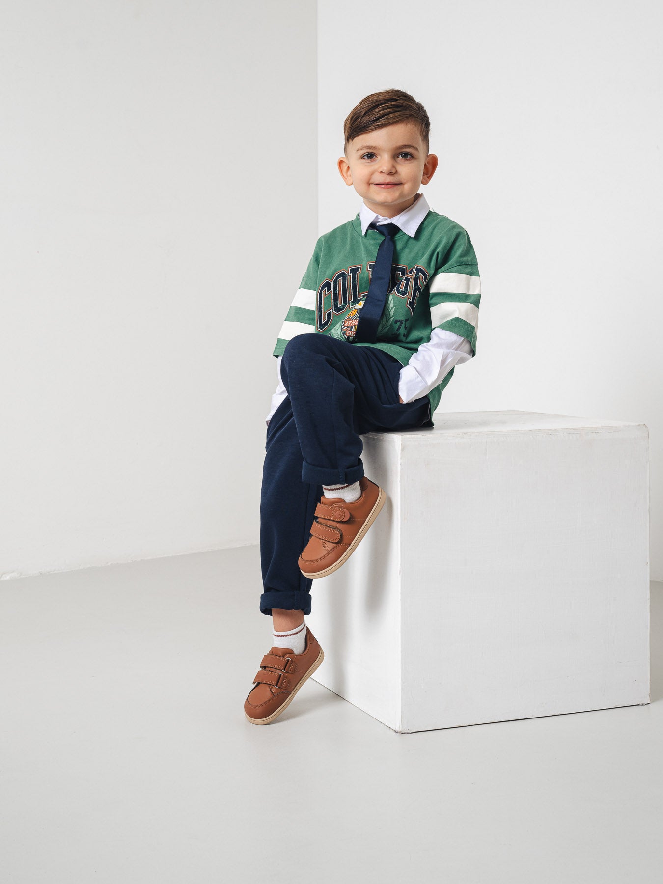 Kids barefoot sneakers Be Lenka Energise Kids - Brown