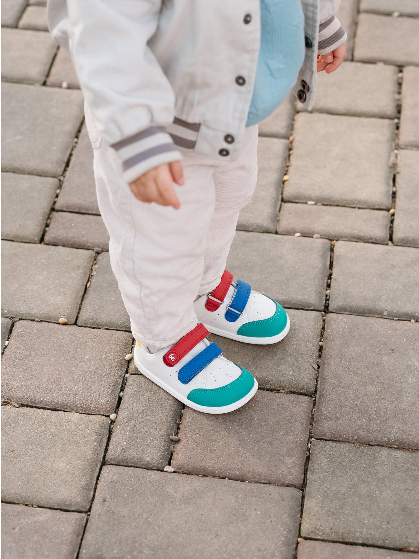Baskets pieds nus pour enfants Be Lenka Energise Preschool - Blanc et multicolore
