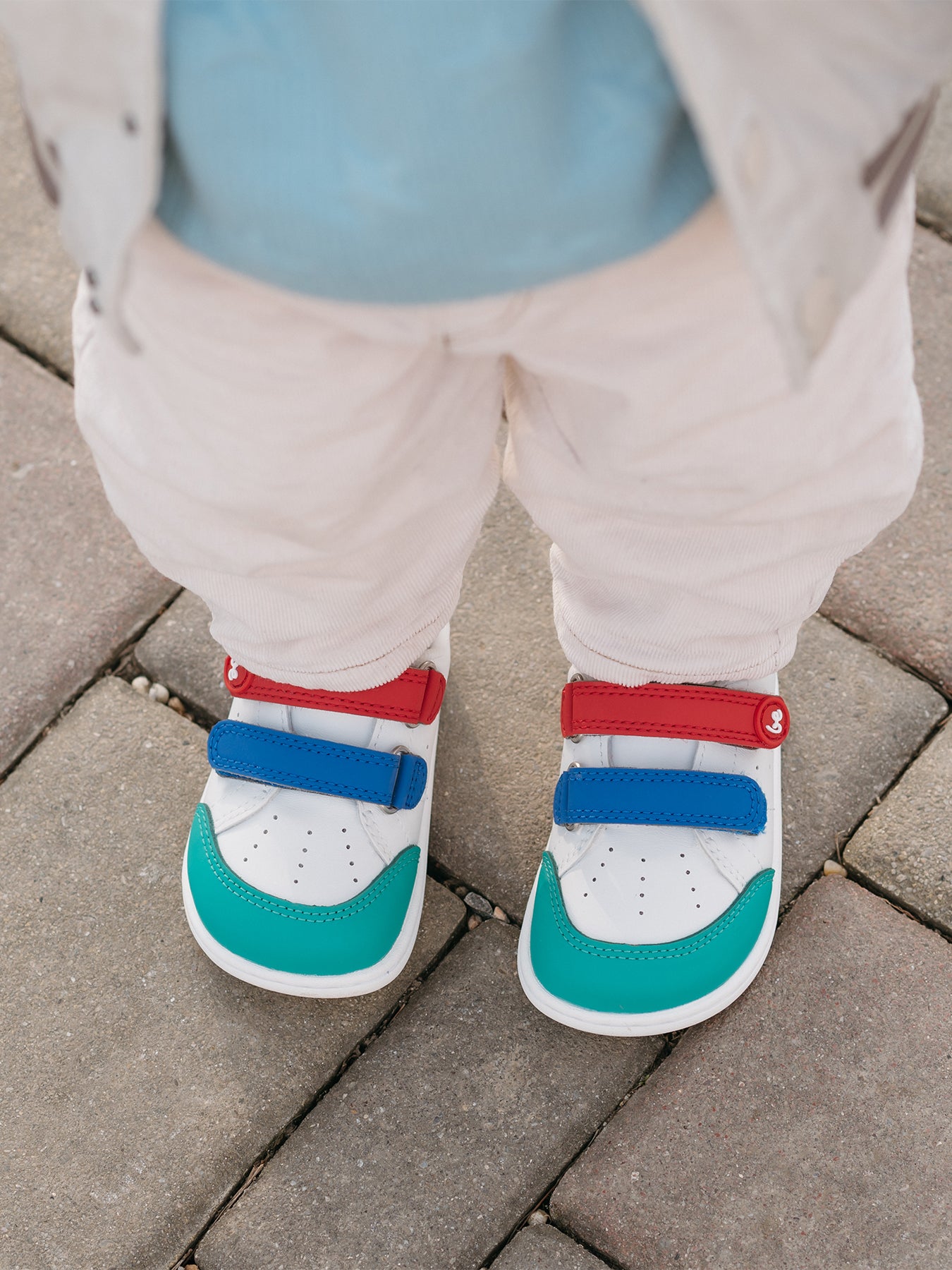 Baskets pieds nus pour enfants Be Lenka Energise Preschool - Blanc et multicolore