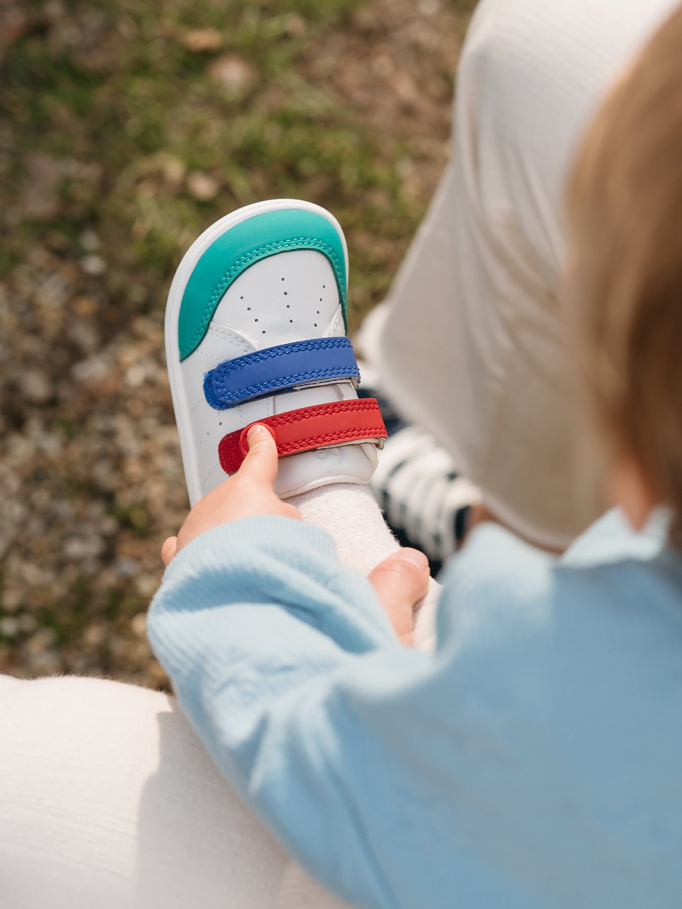 Baskets pieds nus pour enfants Be Lenka Energise Preschool - Blanc et multicolore