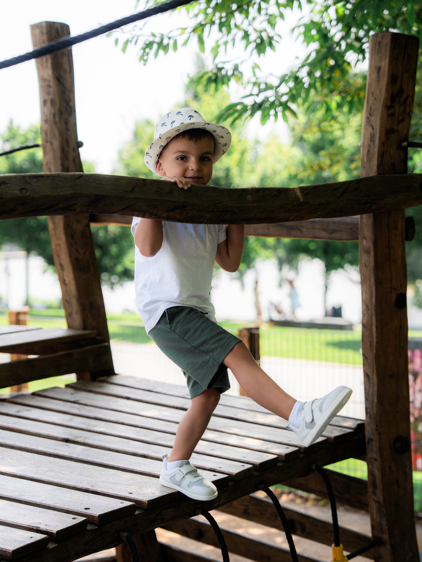 Barfuß-Sneaker für Kinder Be Lenka Glade Kids - Hellgrau