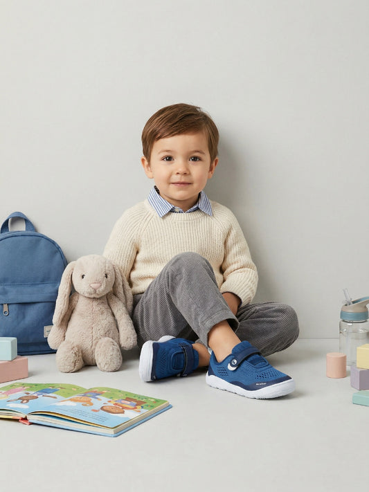 Kids Barefoot Sneakers Be Lenka Nubo Preschool - Blue
