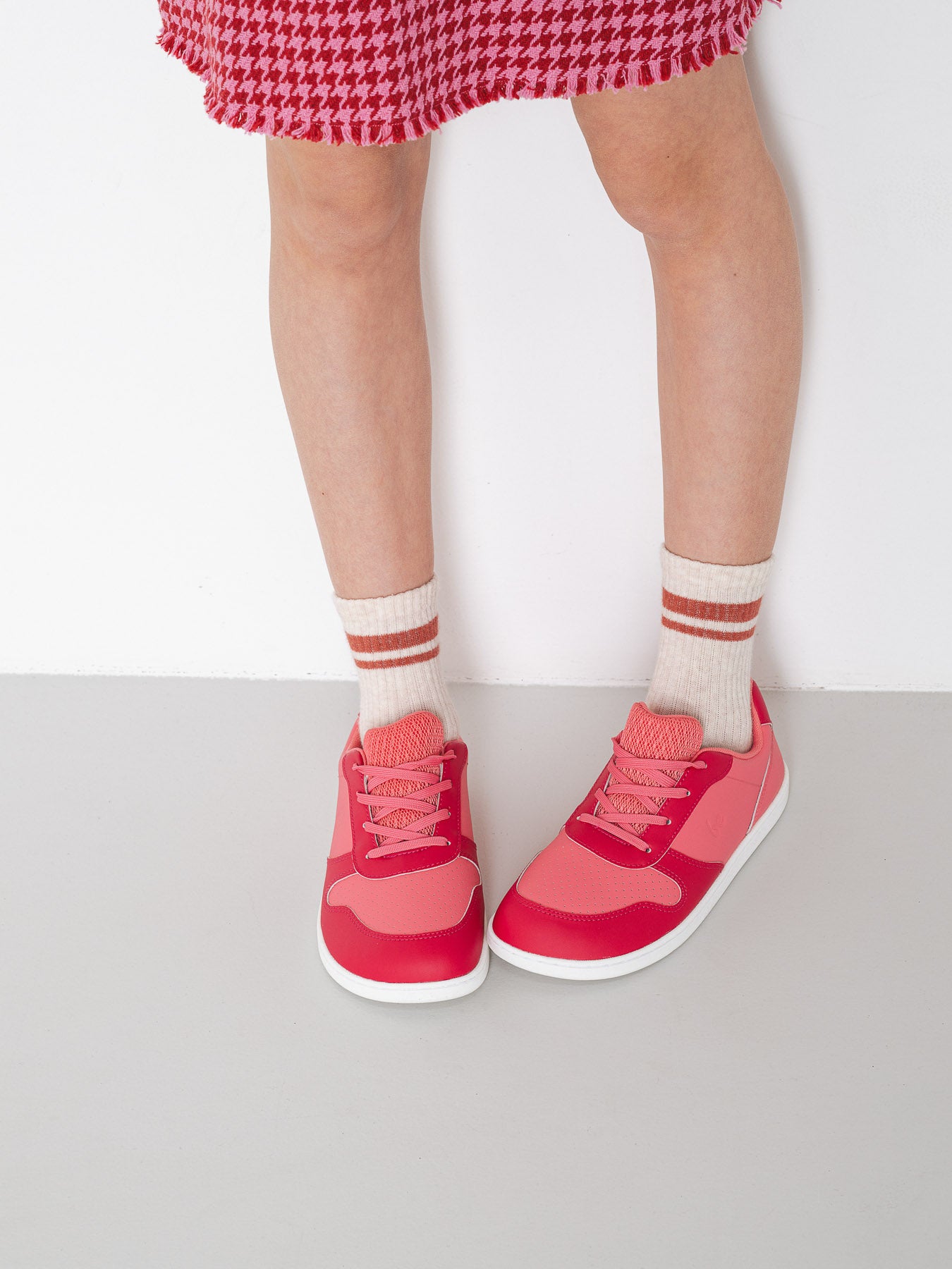 Kids barefoot sneakers Be Lenka Scoot Junior - Light & Dark Pink
