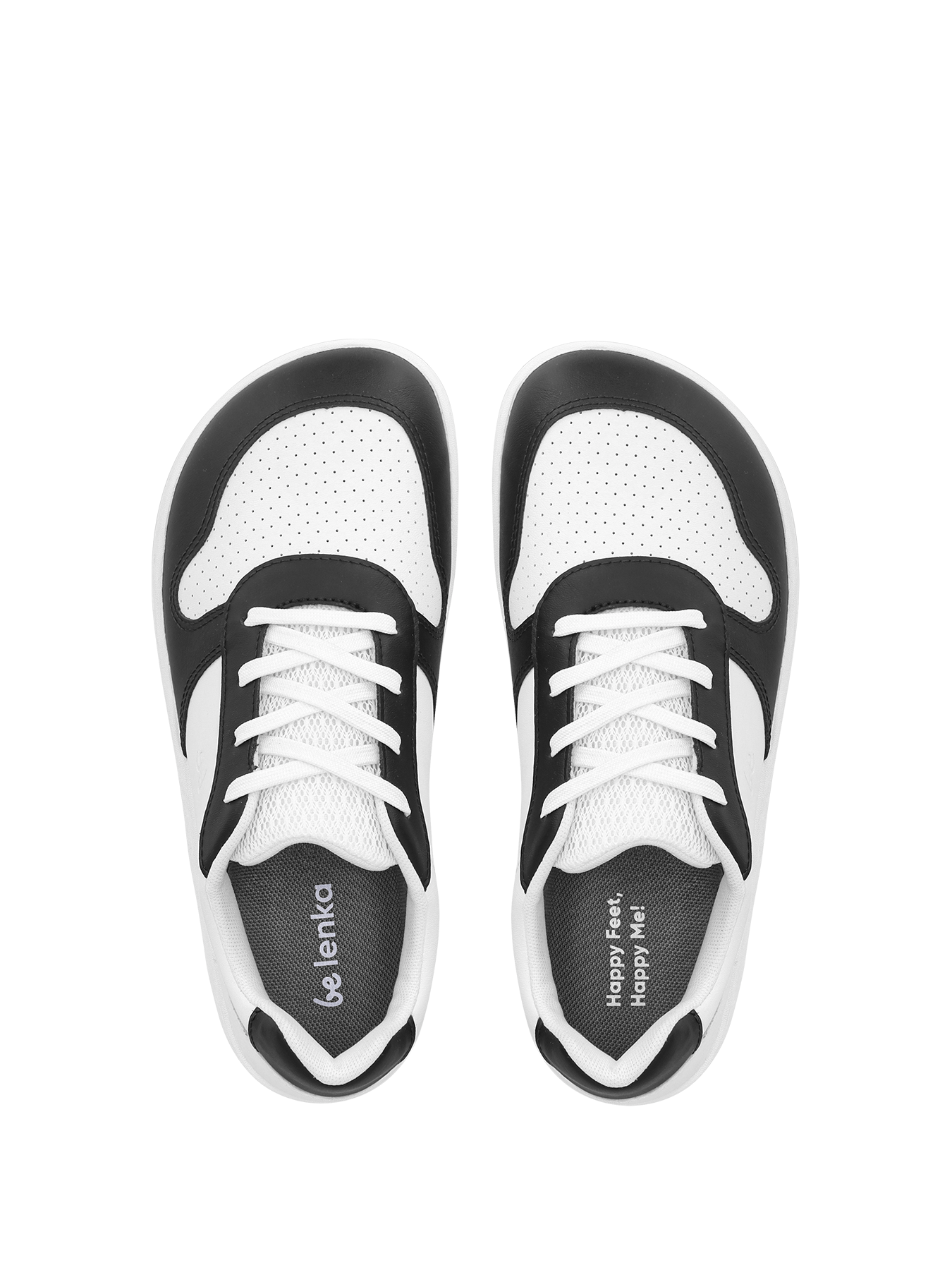 Baskets pieds nus pour enfants Be Lenka Scoot Junior - Blanc et noir