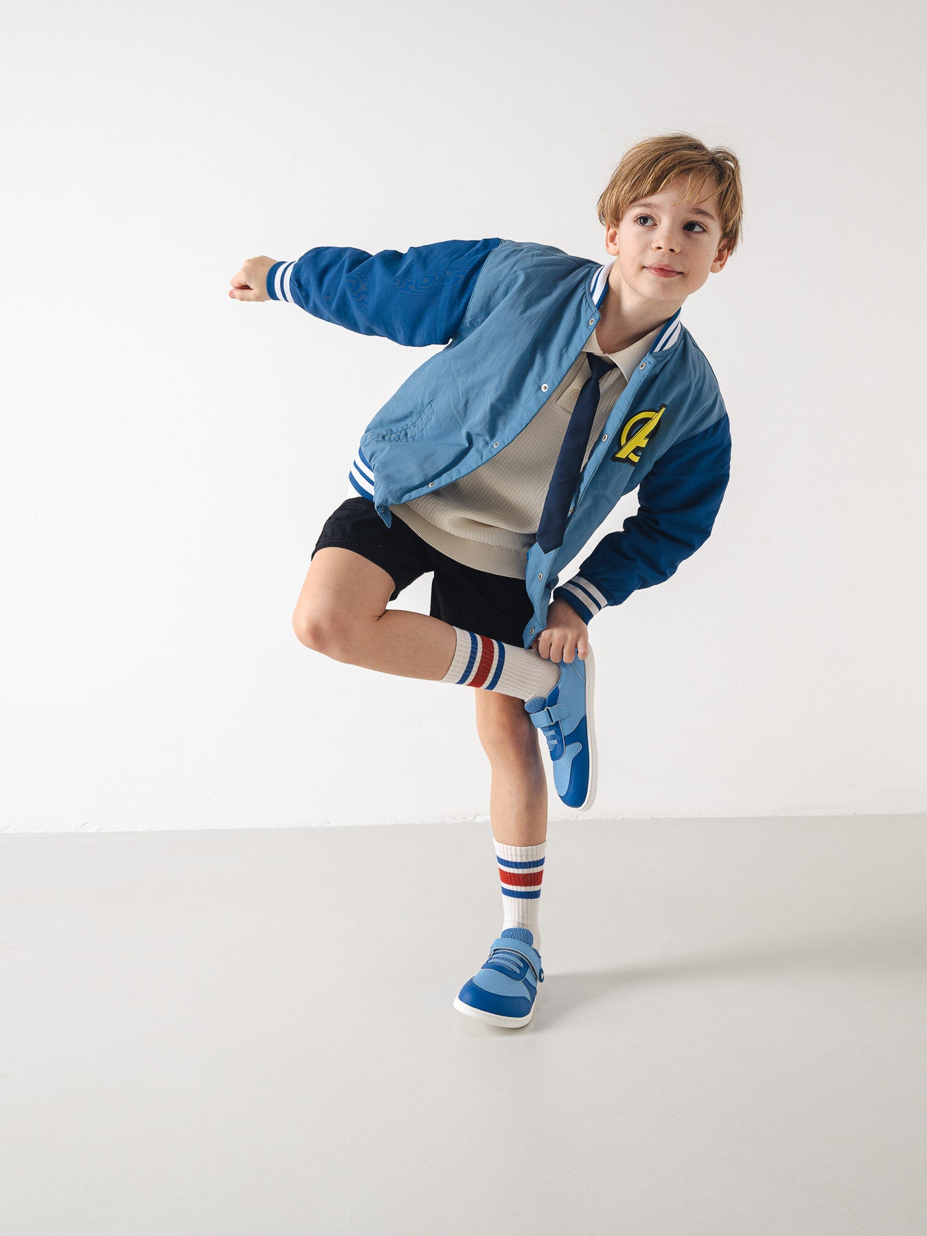 Kids barefoot sneakers Be Lenka Scoot Kids - Light & Royale Blue