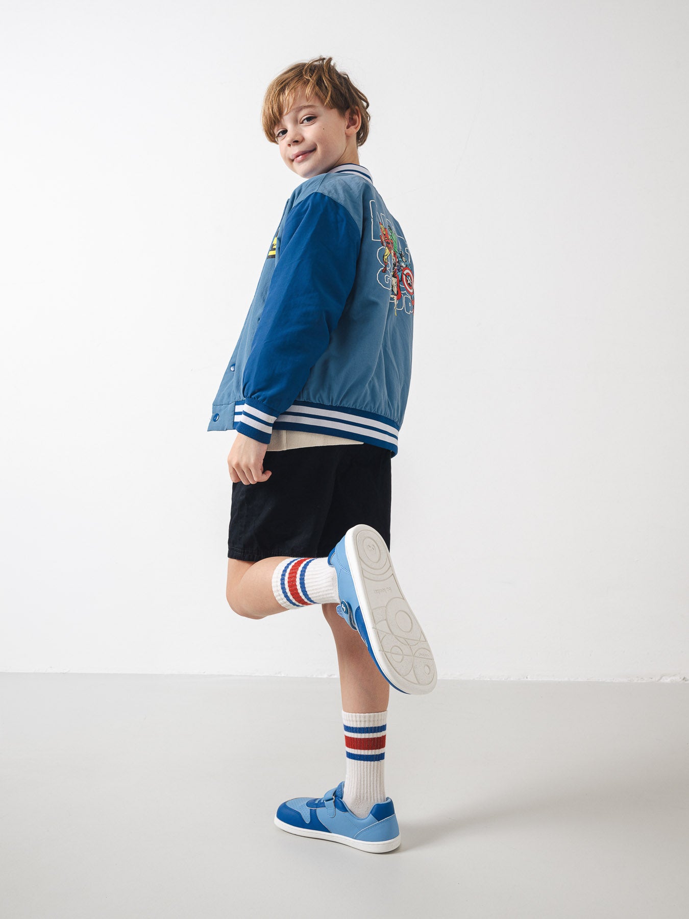 Kids barefoot sneakers Be Lenka Scoot Kids - Light & Royale Blue