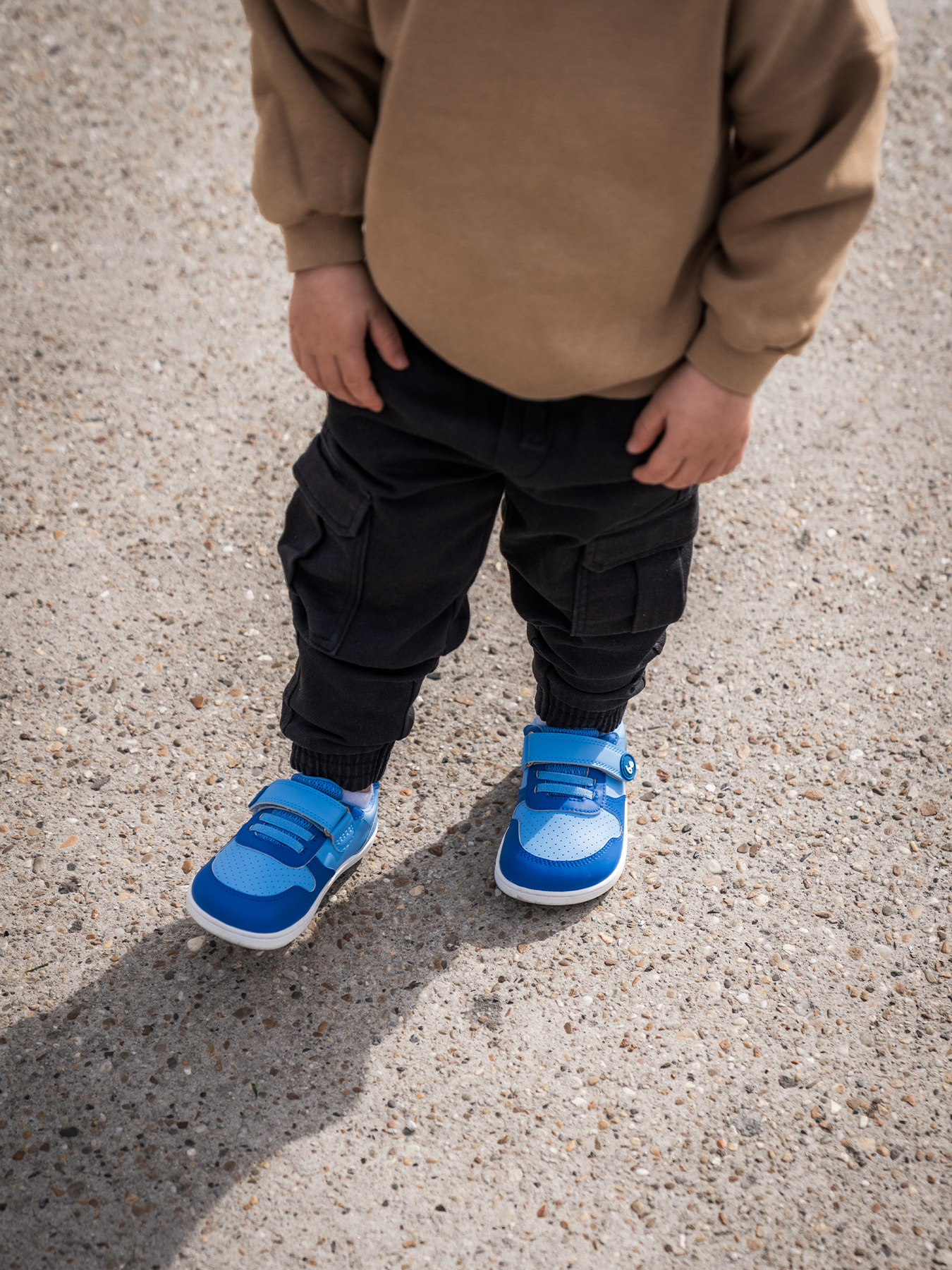 Kids barefoot sneakers Be Lenka Scoot Kids - Light & Royale Blue