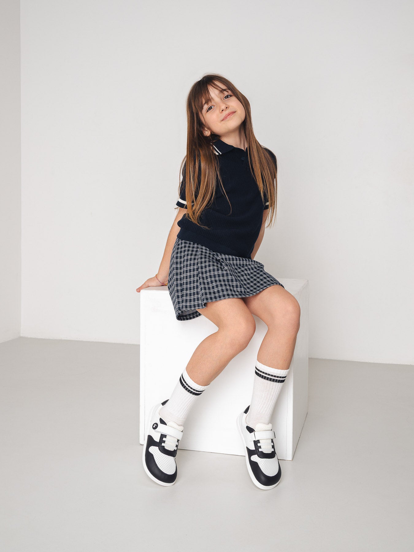 Kids barefoot sneakers Be Lenka Scoot Kids - White & Black