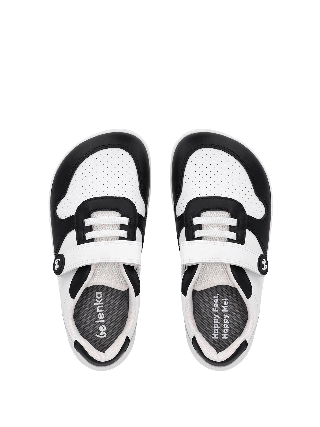 Barfuß-Sneaker für Kinder Be Lenka Scoot Kids - Weiß &amp; Schwarz